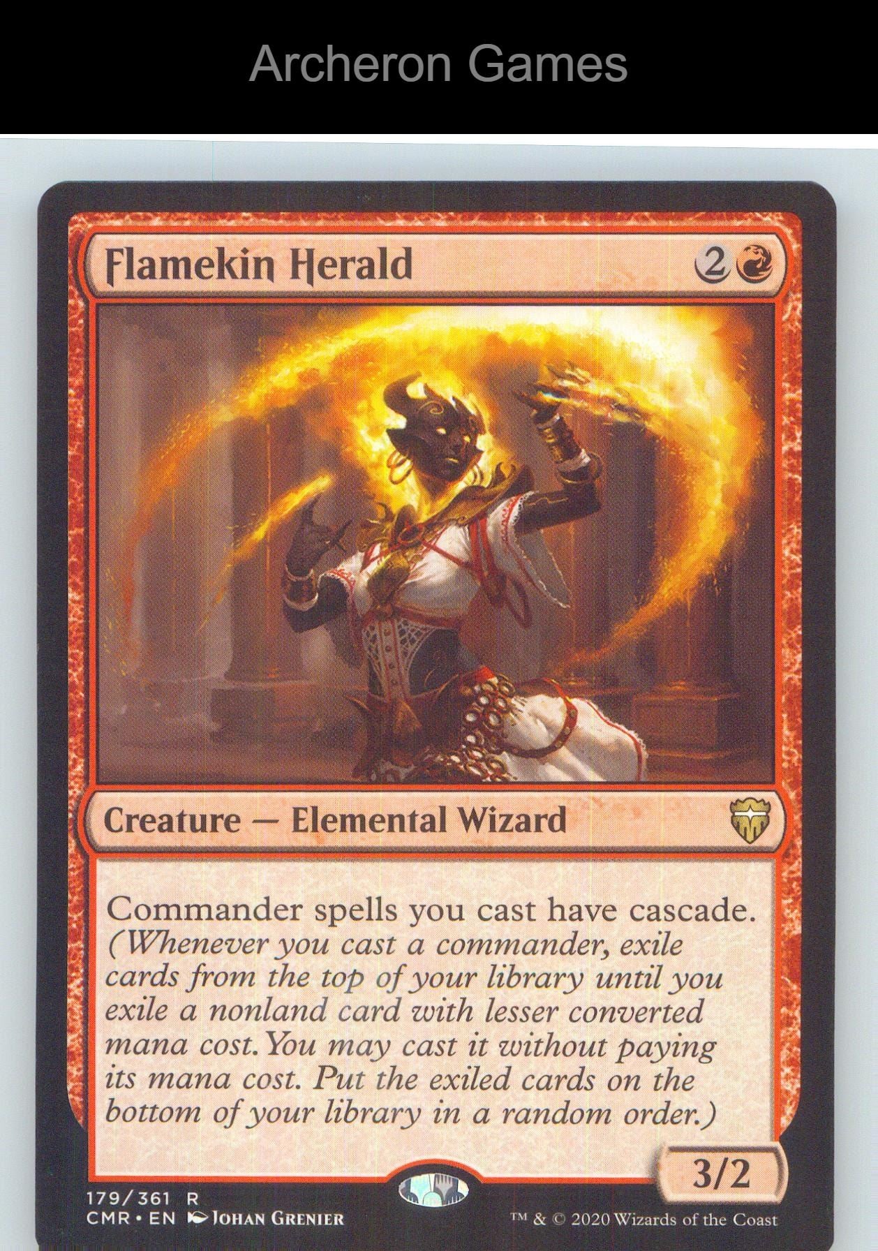 Flamekin Herald CMR 179 R MTG Card NM/EX+