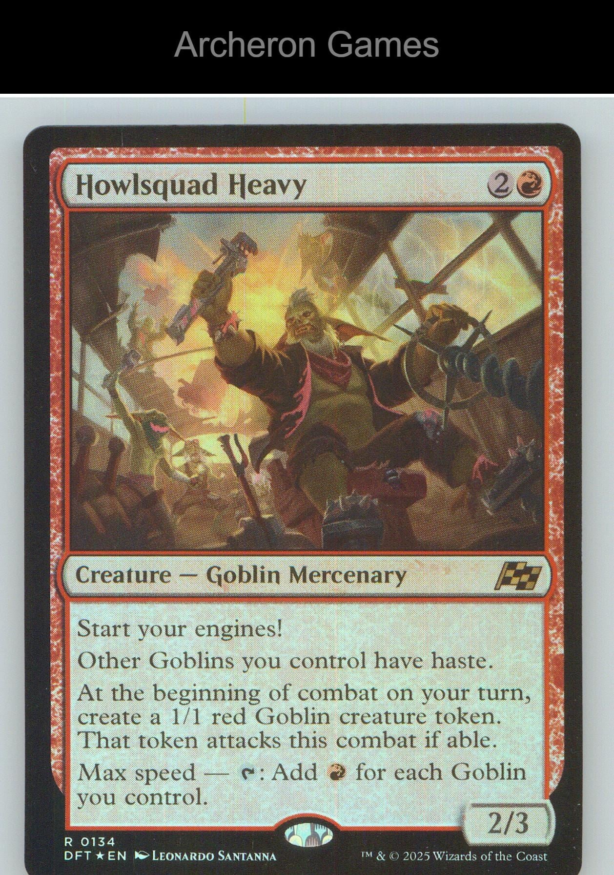Howlsquad Heavy DFT 134 R MTG Card NM/EX+ Foil