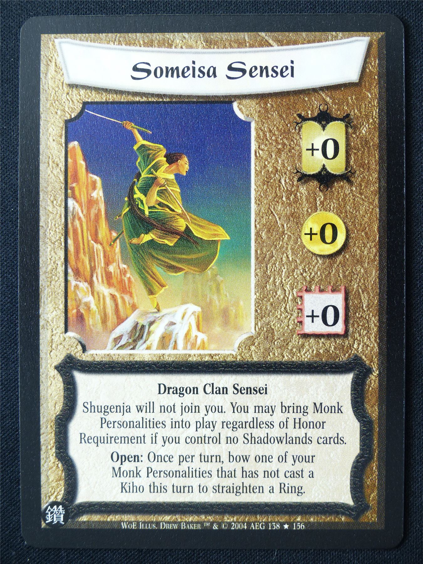 Someisa Sensei - WoE - Legend of the Five Rings L5R Card #VB