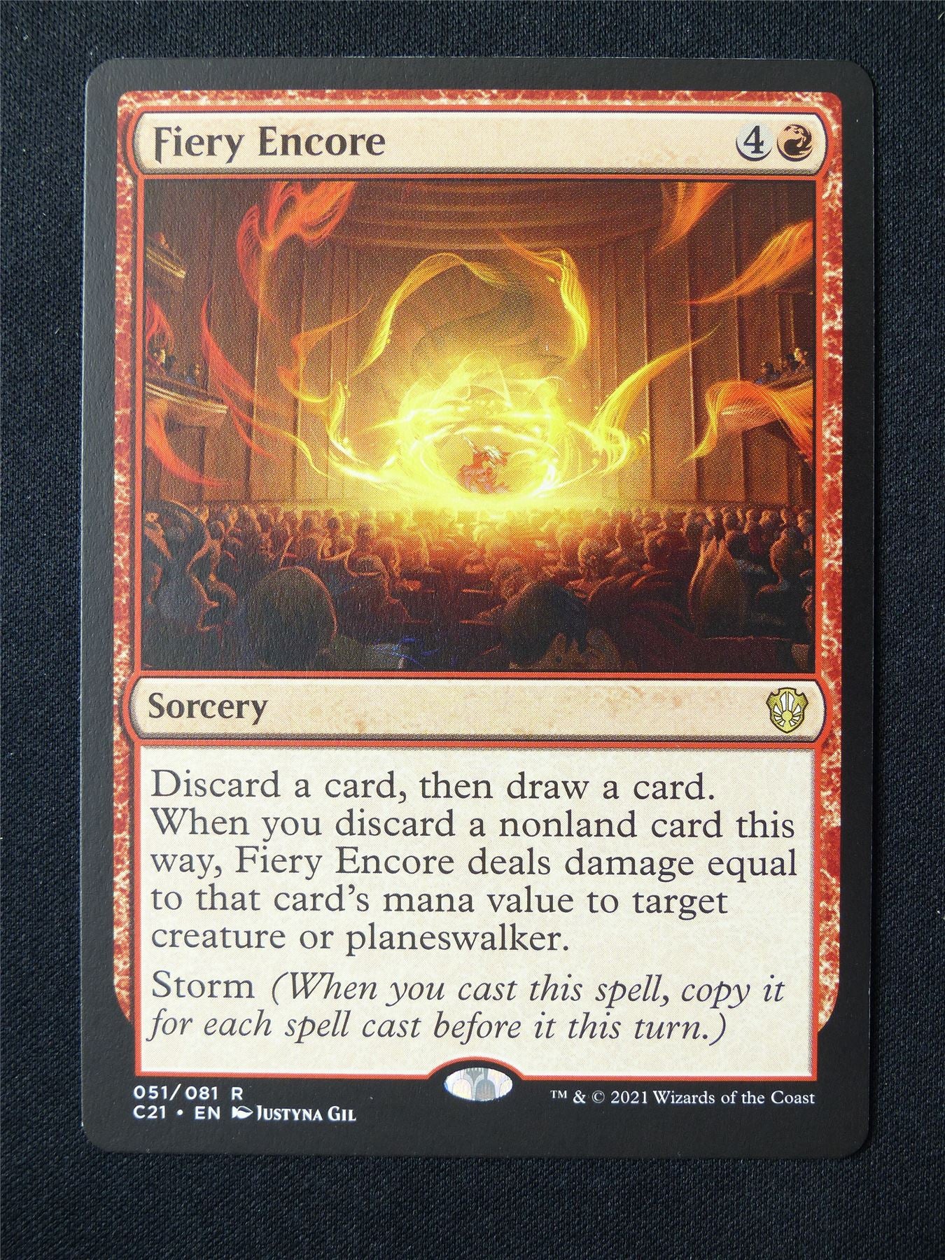 Fiery Encore - C21 - Mtg Card #5I8