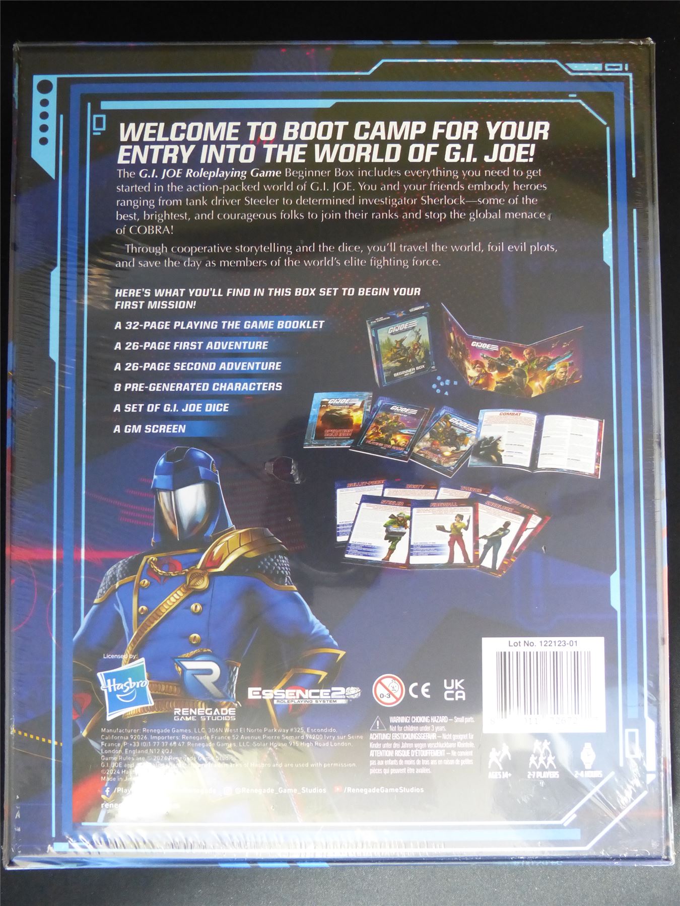 G.I.Joe the Roleplaying Game Boot Camp - Roleplay Beginner Box #17Z