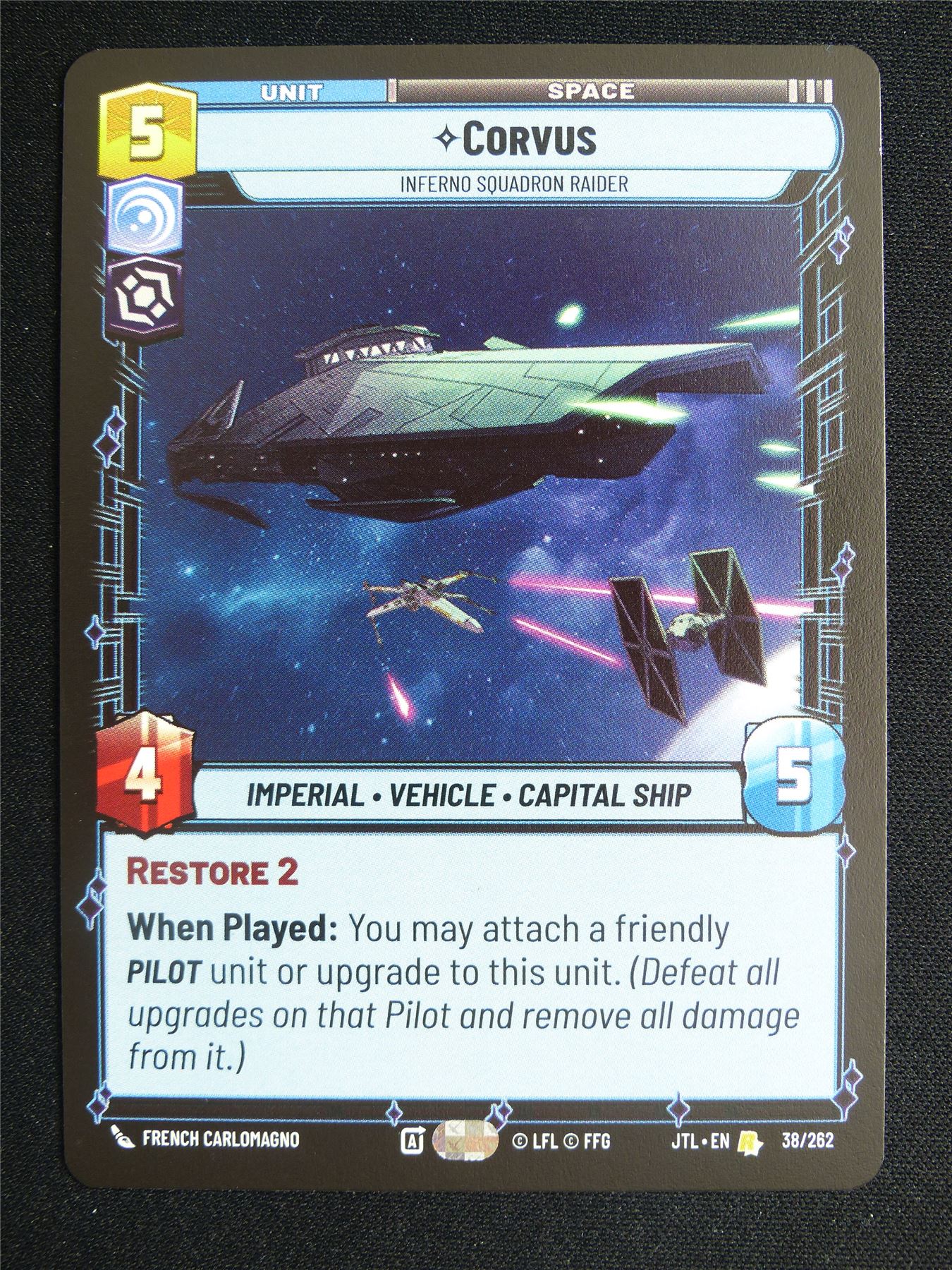 Corvus 38/262 - Star Wars Unlimited Card #3UK