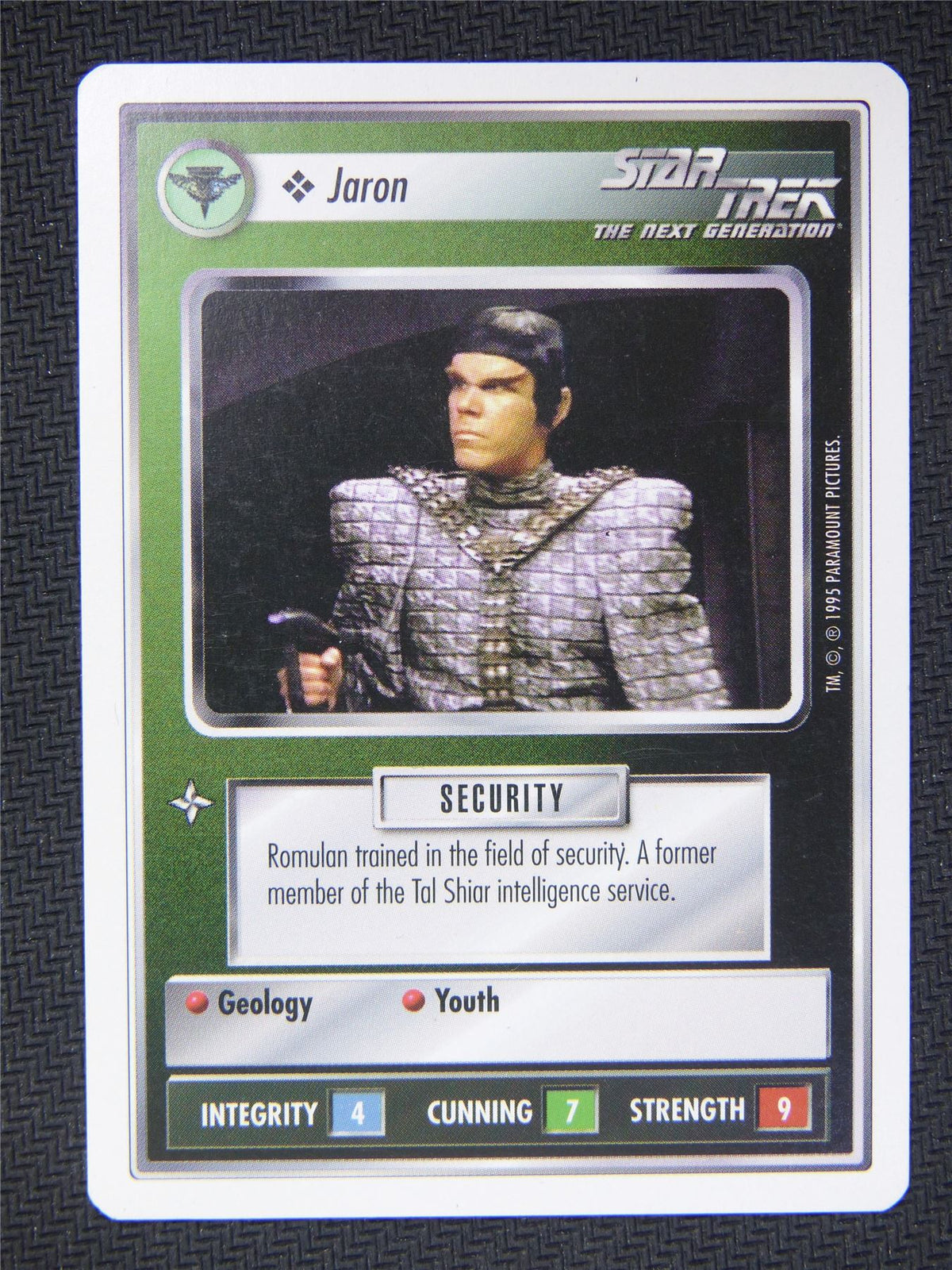 Jaron White Border - Star Trek Next Gen Card #4PF