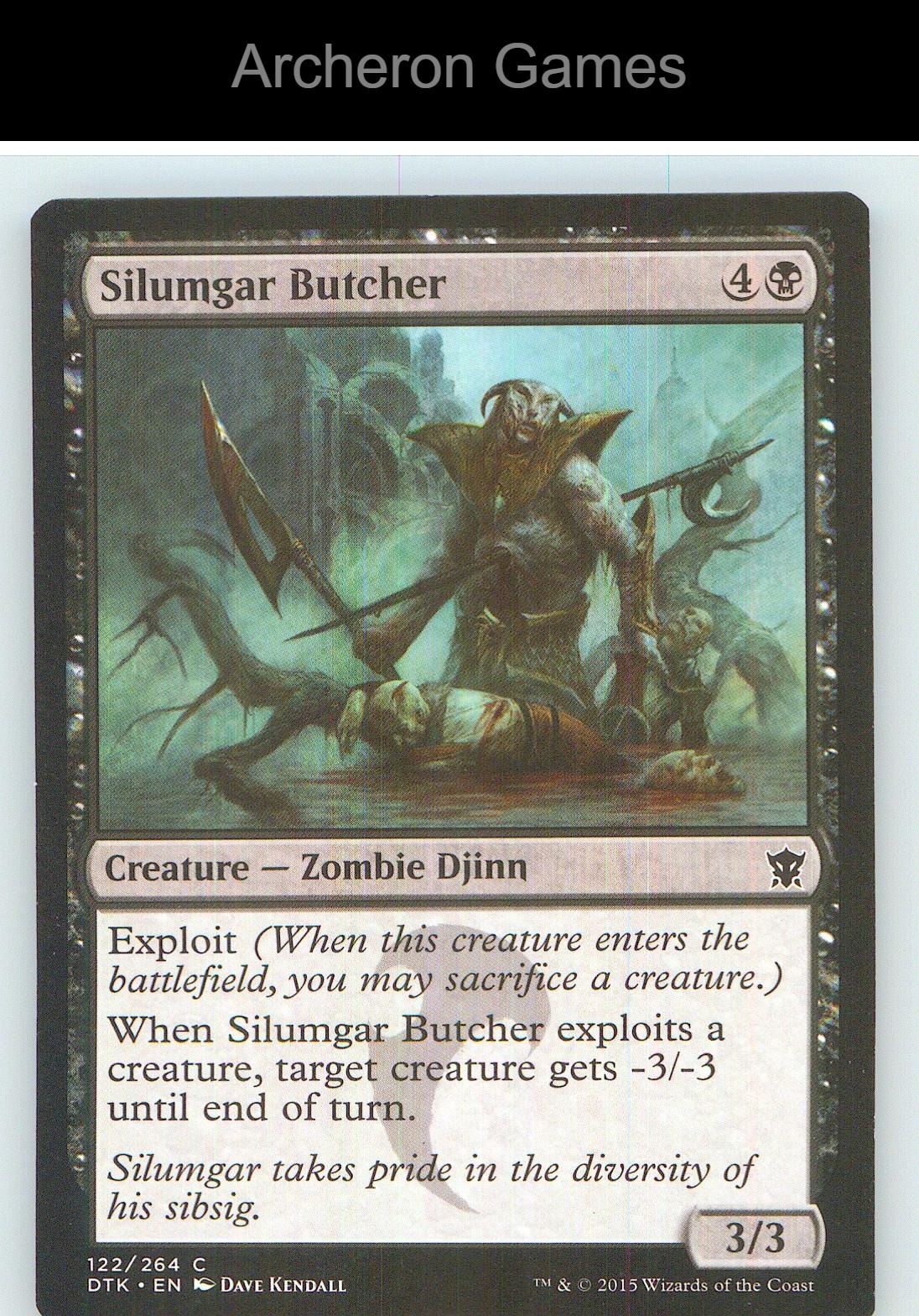 Silumgar Butcher DTK 122 C MTG Card NM/EX+