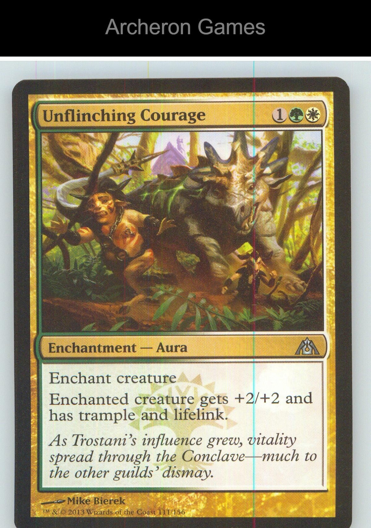 Unflinching Courage DGM 111 UC MTG Card NM/EX+