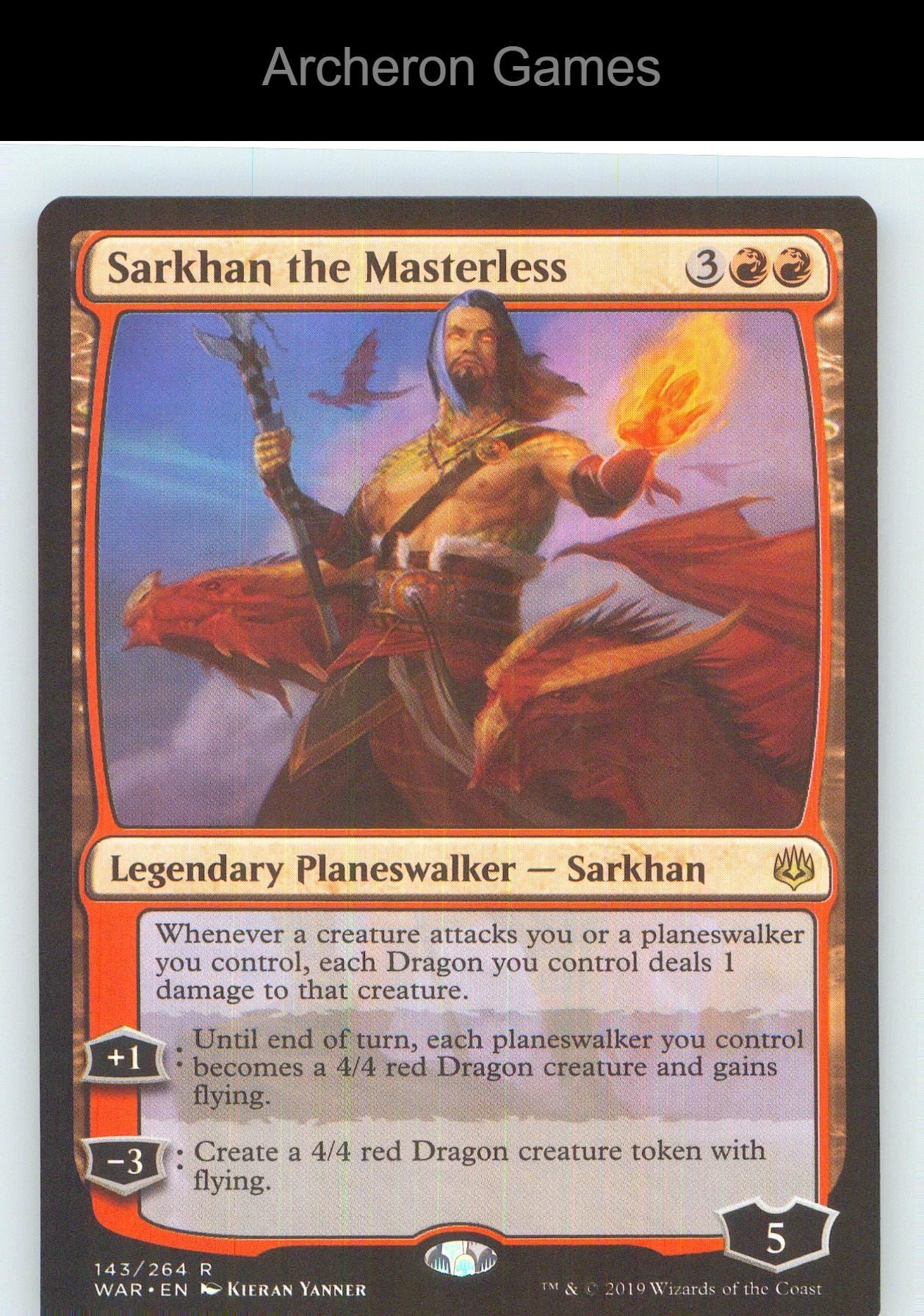 Sarkhan the Masterless WAR 143 R MTG Card NM/EX+