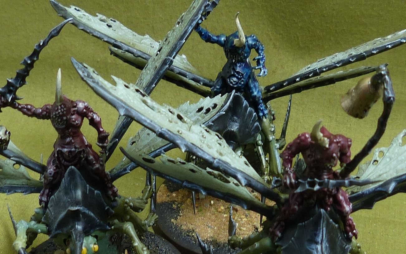 Plague Drones painted - Death Guard - Warhammer AoS #42S