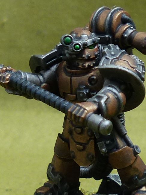 Legion Praetor with upgrades painted - Iron Hands - Warhammer Horus Heresy #2MA