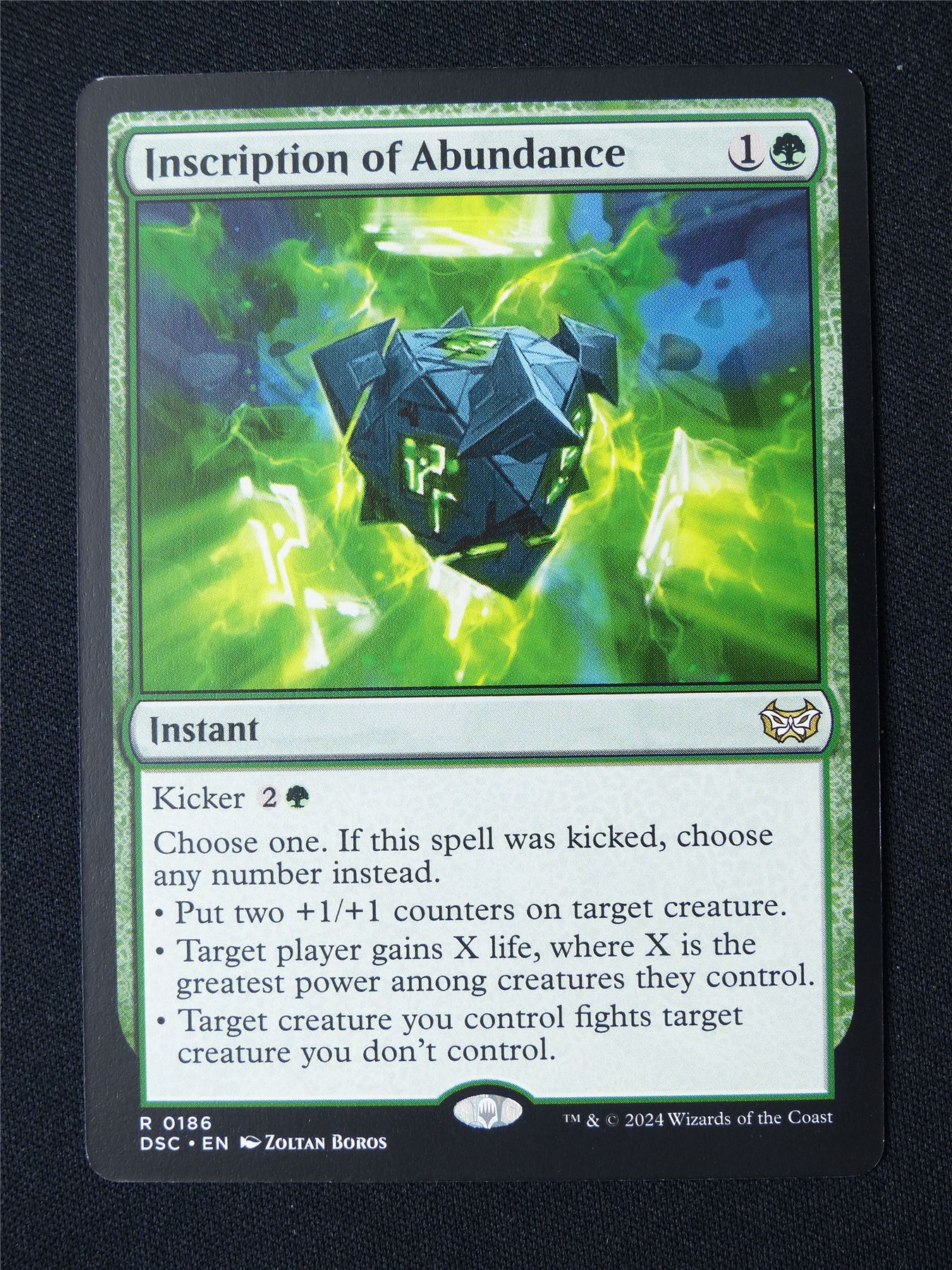inscription of Abundance - DSC - Mtg Card #96T
