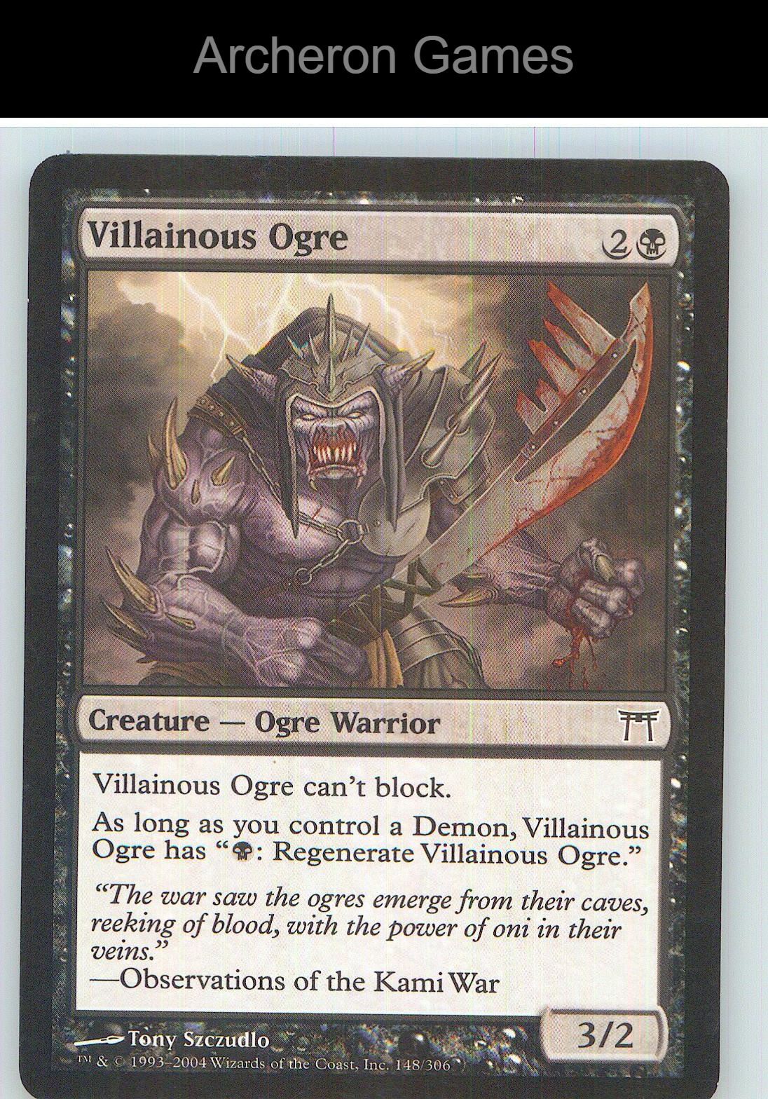 Villainous Ogre CHK 148 C MTG Card NM/EX+