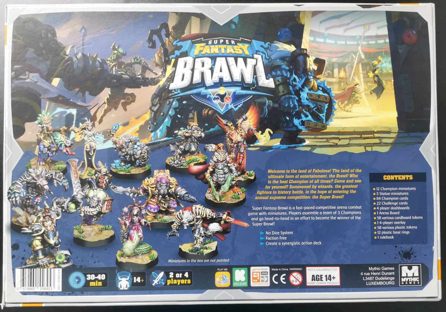 Super Fantasy Brawl Kickstarter Edition Board Game #9I9