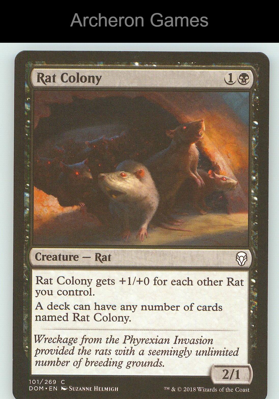 Rat Colony DOM 101 C MTG Card NM/EX+