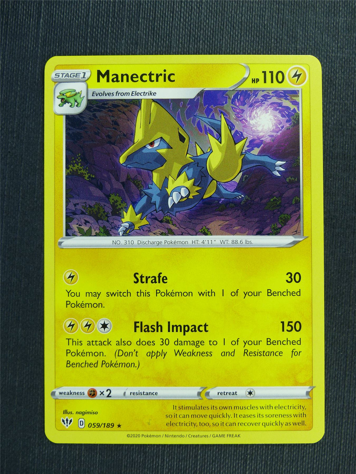 Manectric 059/189 - DAA - Pokemon Card #399