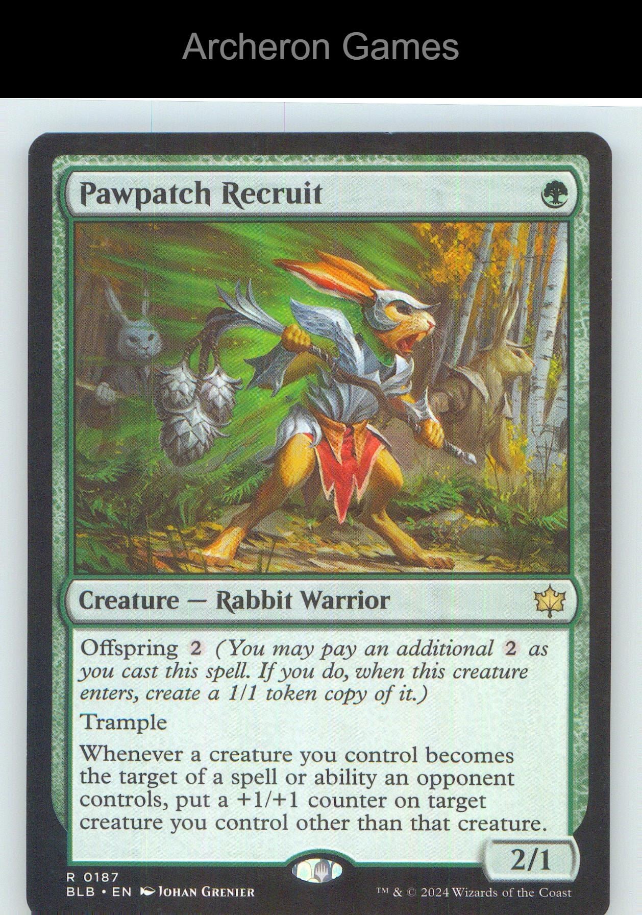 Pawpatch Recruit BLB 187 R MTG Card NM/EX+