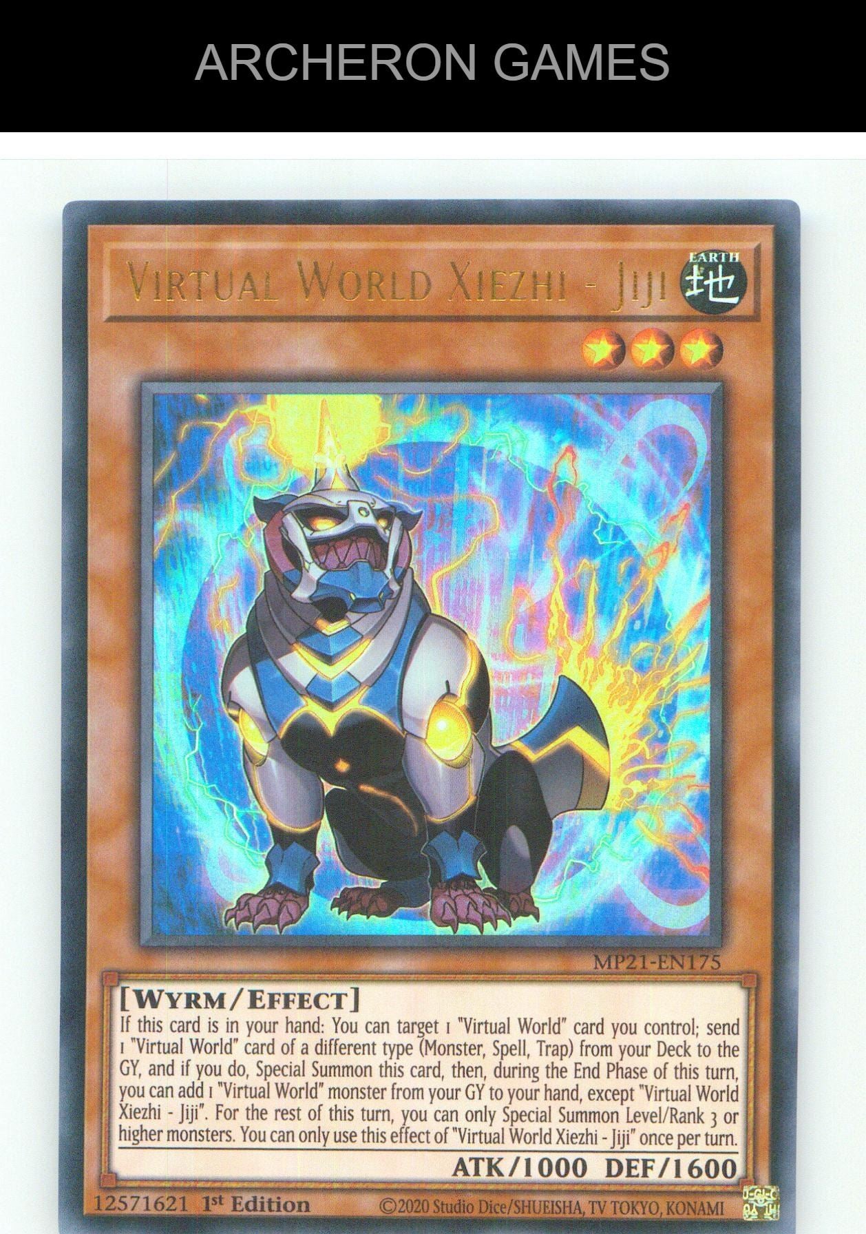 Virtual World Xiezhi - Jiji UR YUGIOH Card 1st Edition