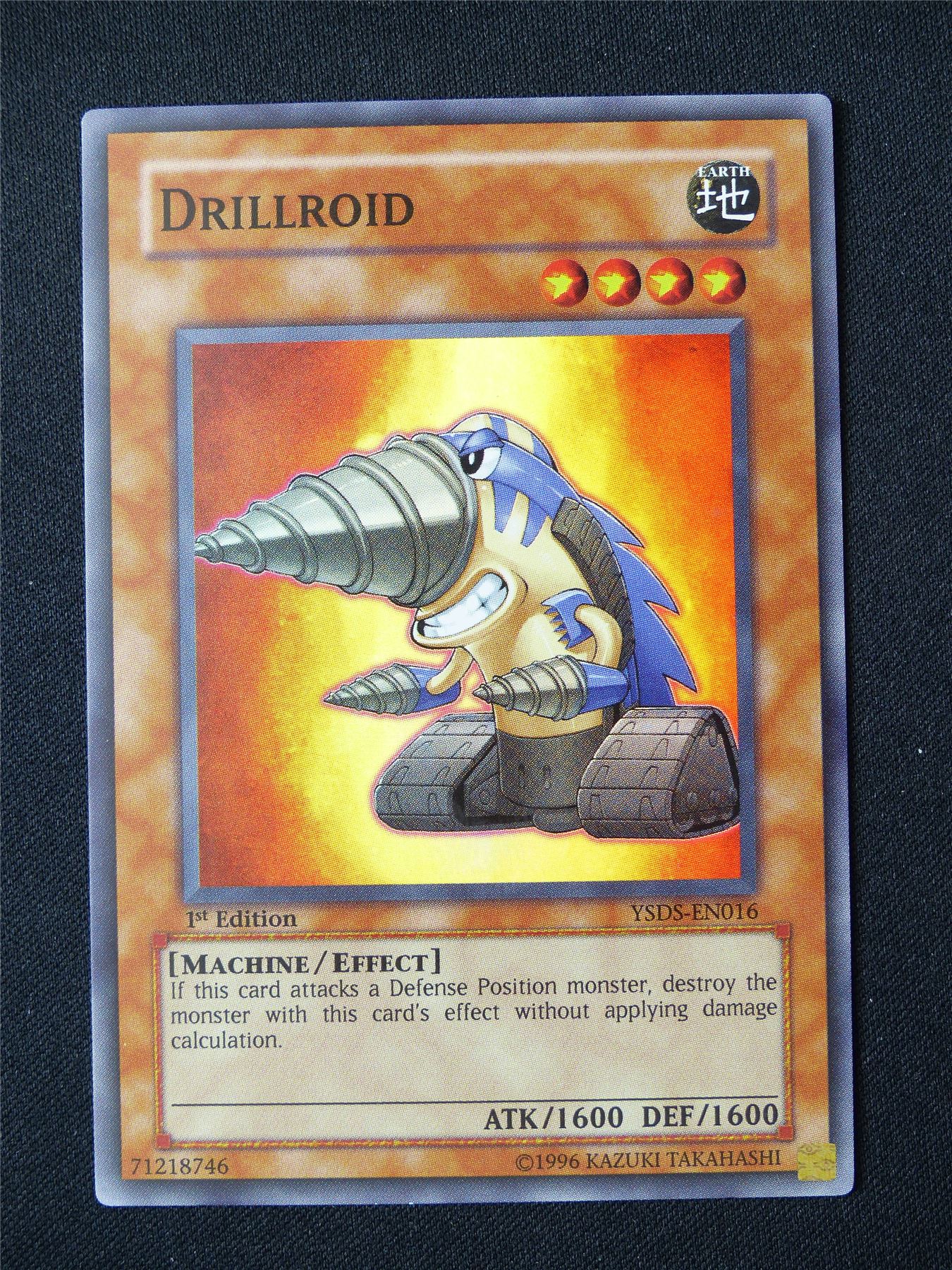 Drillroid YSDS Super Rare - 1st ed Yugioh Card #1TR