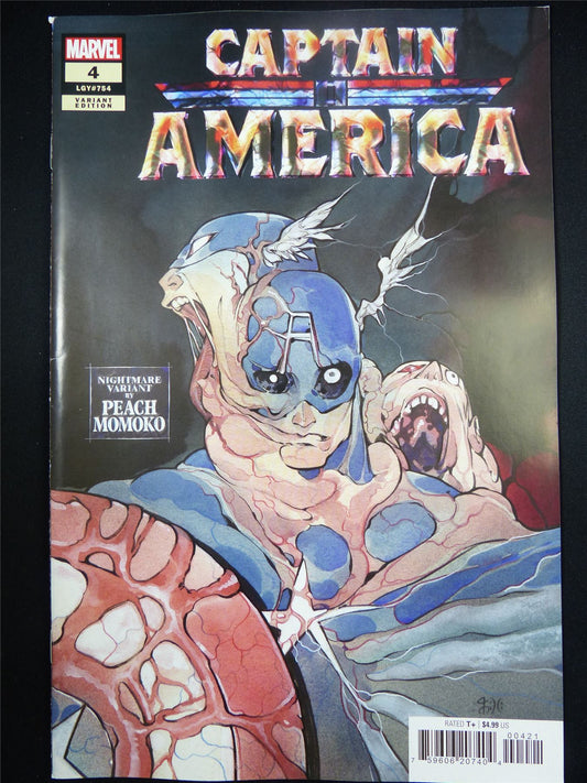 CAPTAIN America #4 Peach Momoko Variant - Marvel Comic #3CZ