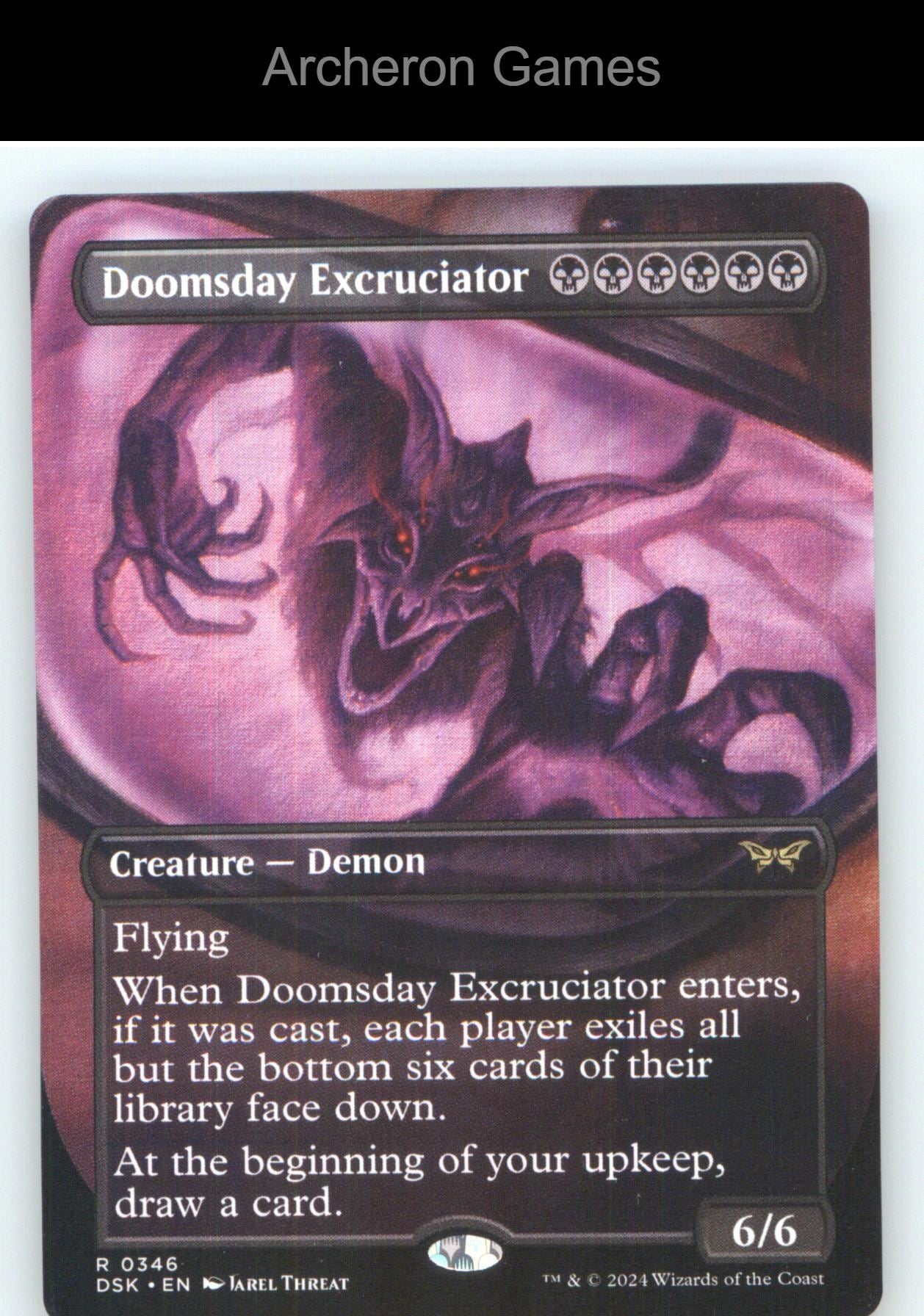 Doomsday Excruciator (Borderless) DSK 346 R MTG Card NM/EX+