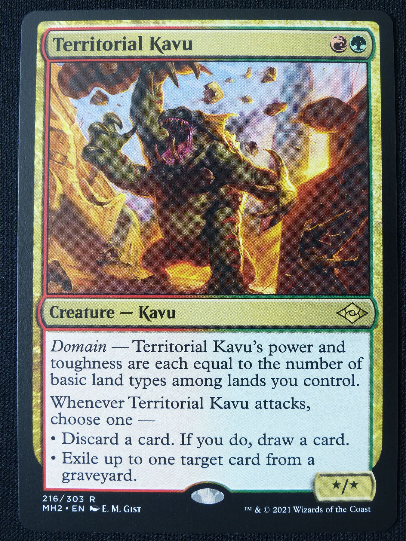 Territorial Kavu - MH2 - Mtg Card #1PH Archeron Territorial Kavu - MH2 - Mtg Card #1PH Archeron