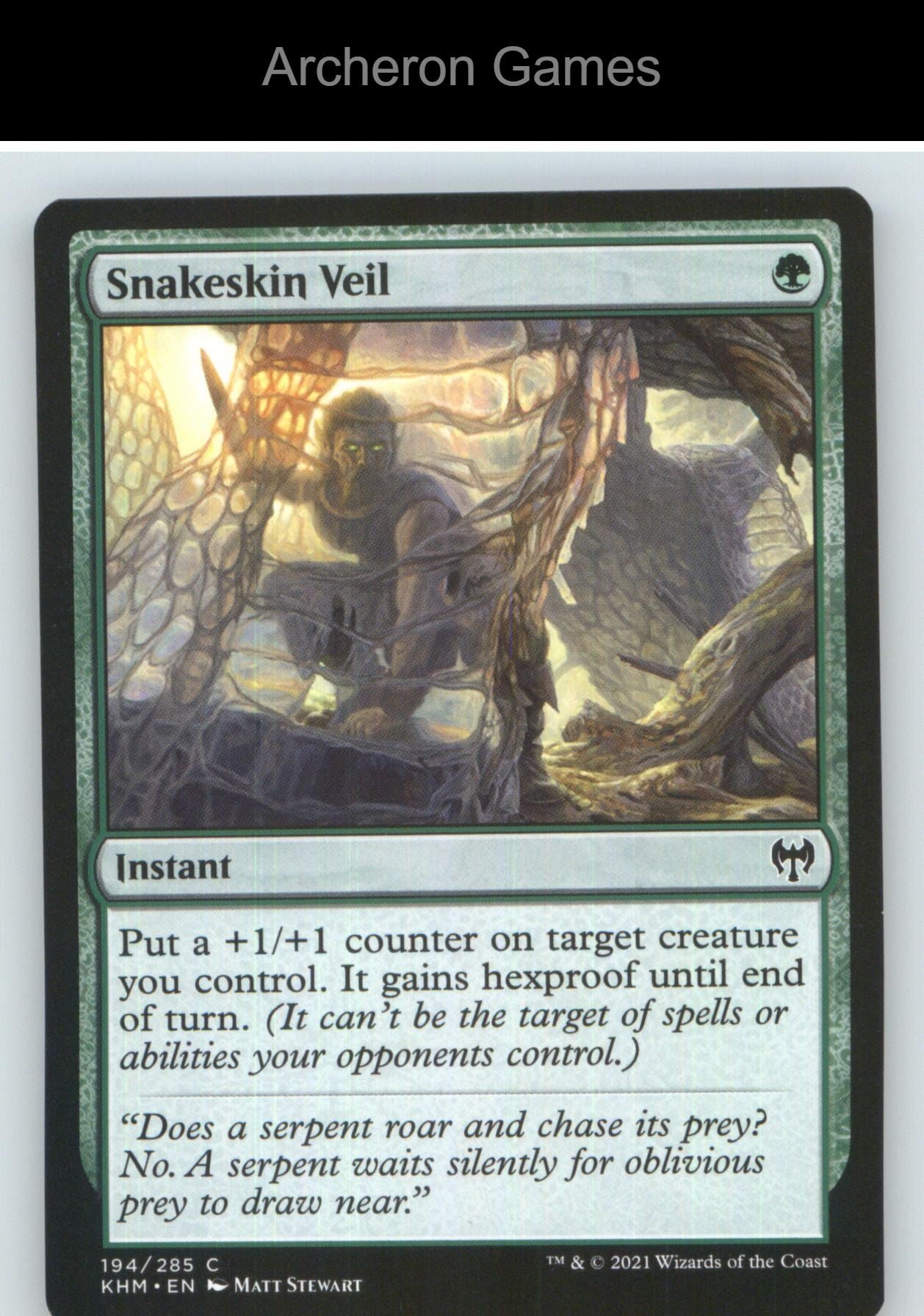 Snakeskin Veil KHM 194 C MTG Card NM/EX+