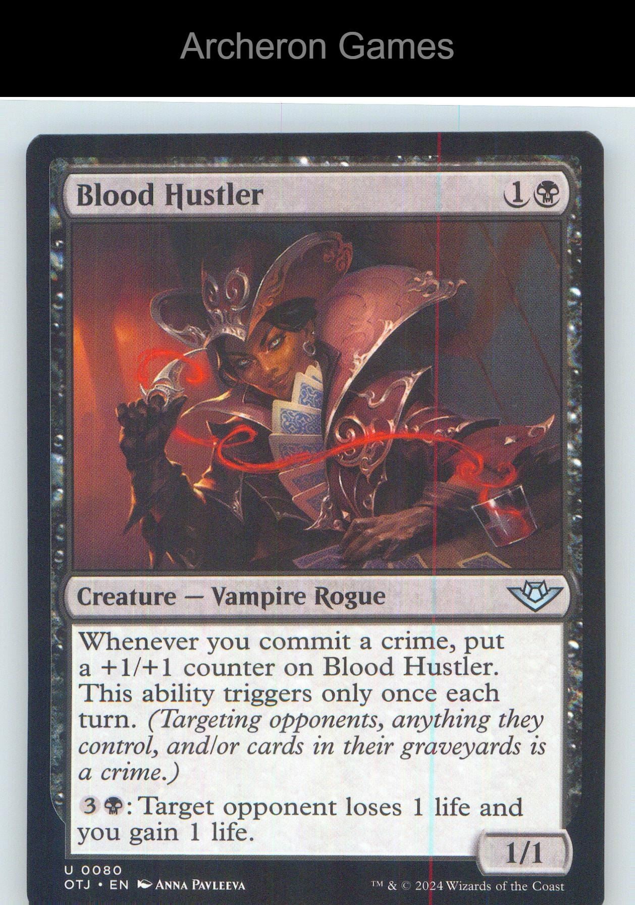 Blood Hustler OTJ 80 UC MTG Card NM/EX+