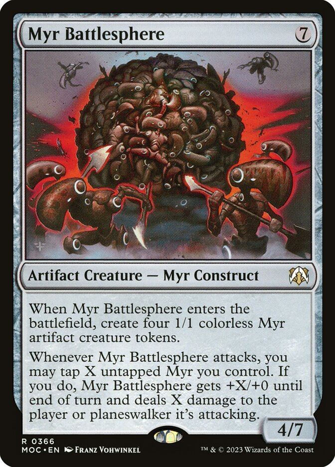Mtg: MOC : Myr Battlesphere - - NM