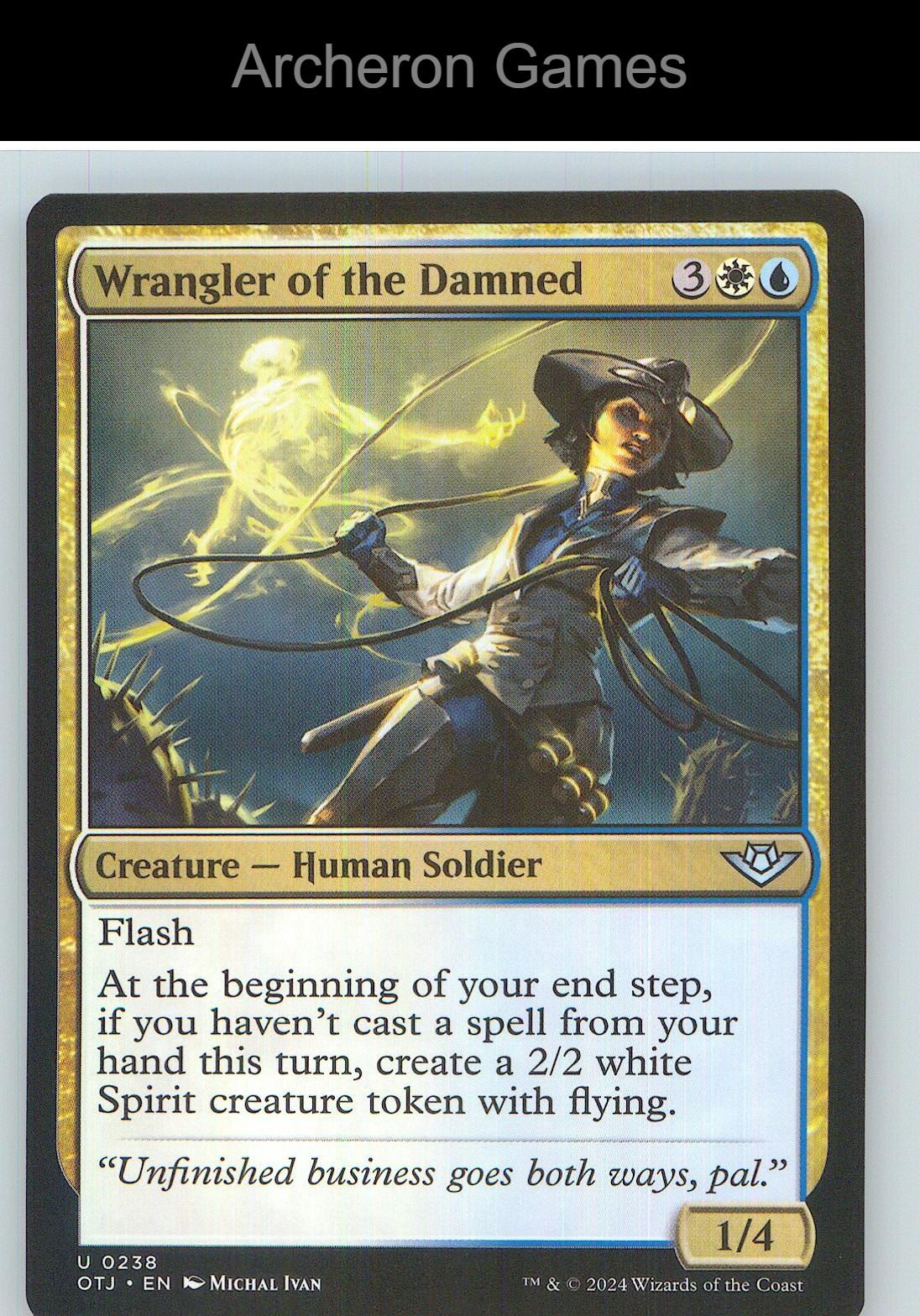 Wrangler of the Damned OTJ 238 UC MTG Card NM/EX+