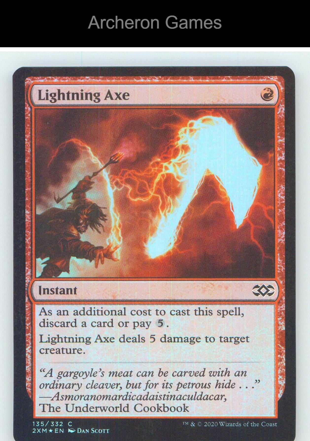 Lightning Axe 2XM 135 C MTG Card NM/EX+ Foil