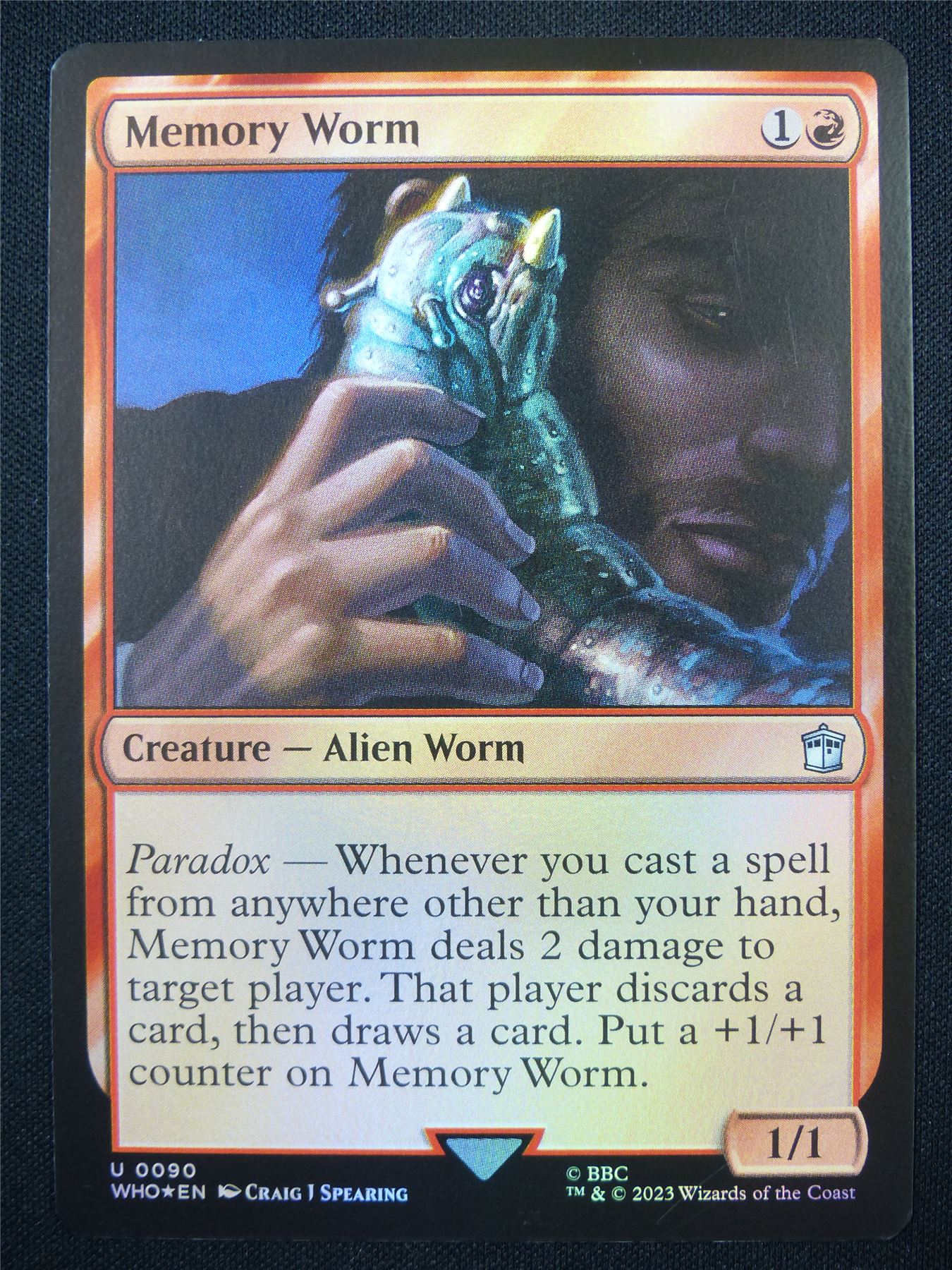 Memory Worm Foil - WHO - Mtg Card #14P Archeron Memory Worm Foil - WHO - Mtg Card #14P Archeron