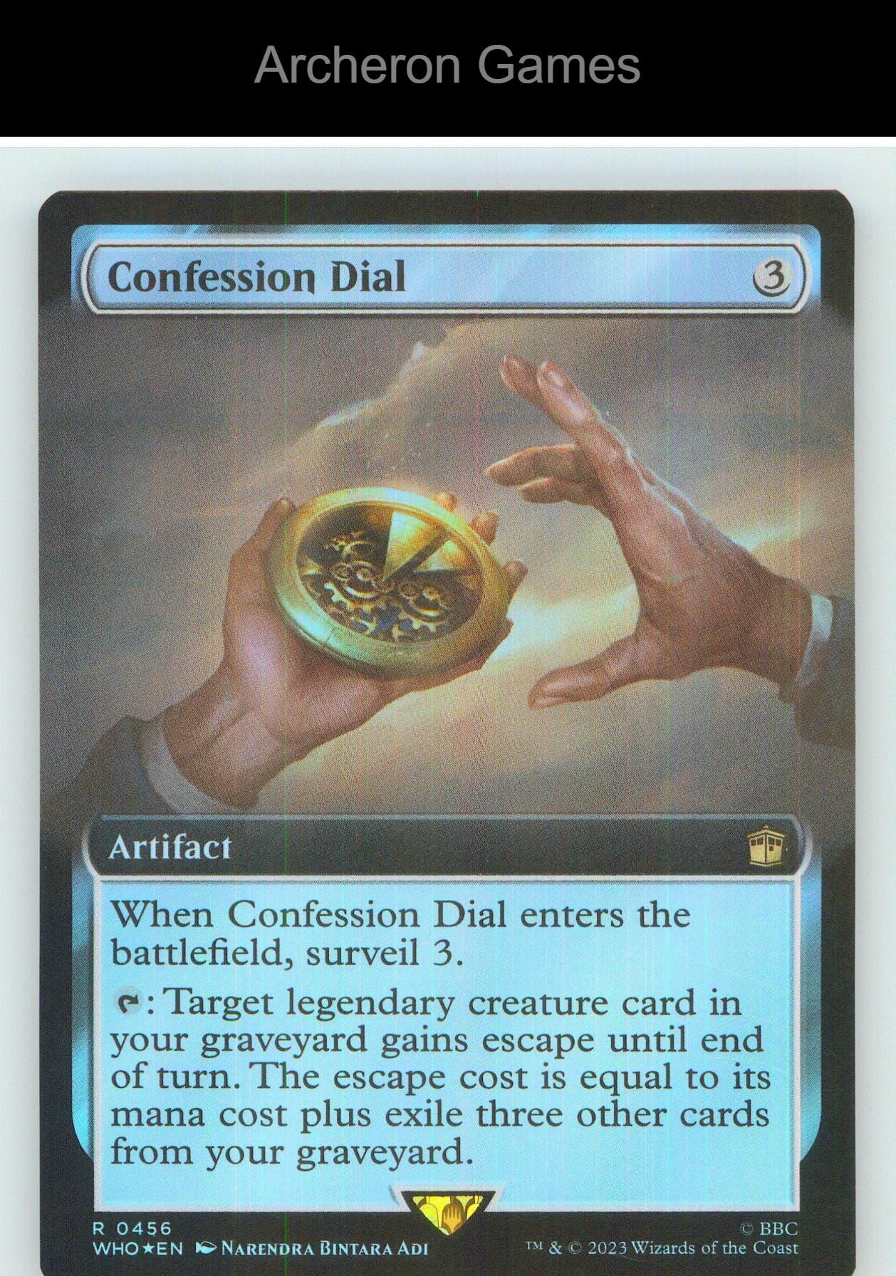 Confession Dial (Extended Art) WHO 456 R MTG Card NM/EX+ Foil