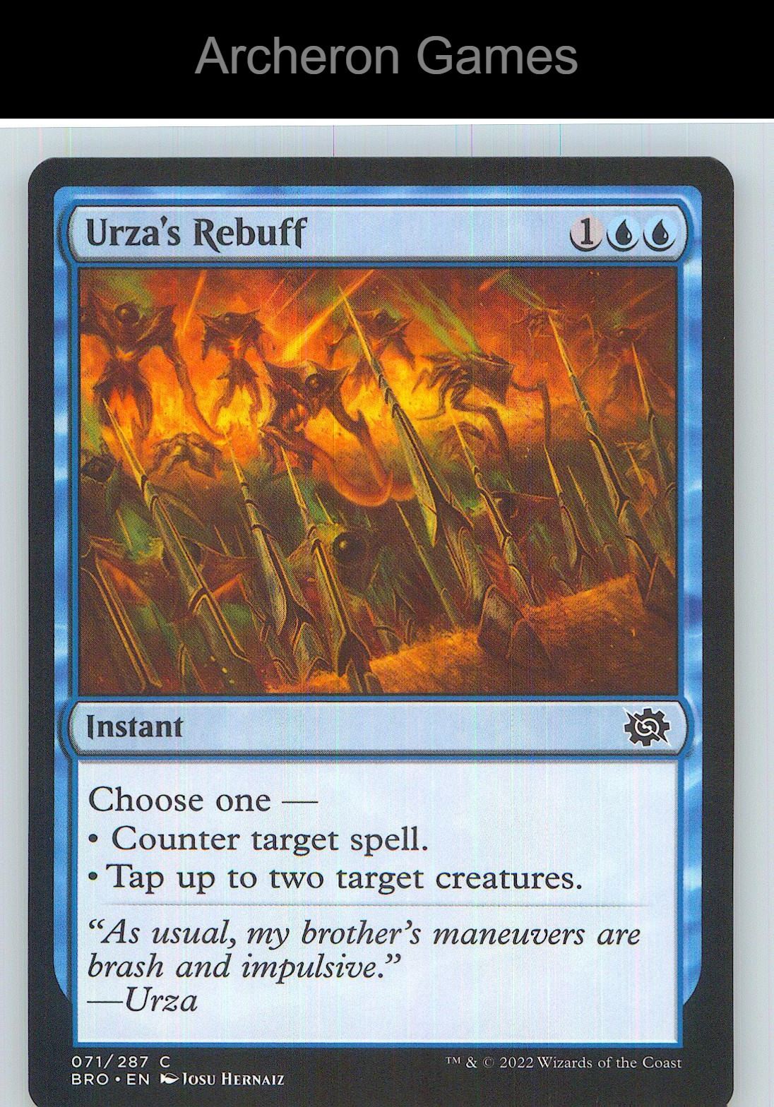 Urza's Rebuff BRO 71 C MTG Card NM/EX+