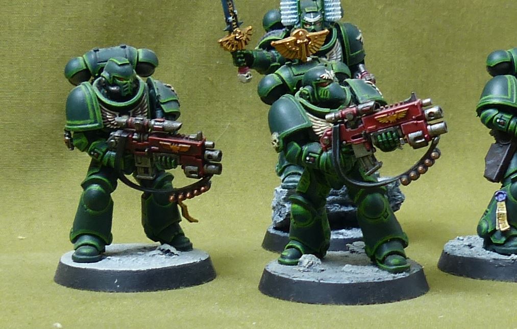 Space Marines Tactical Squad painted - Dark Angels - Warhammer 40K #B3
