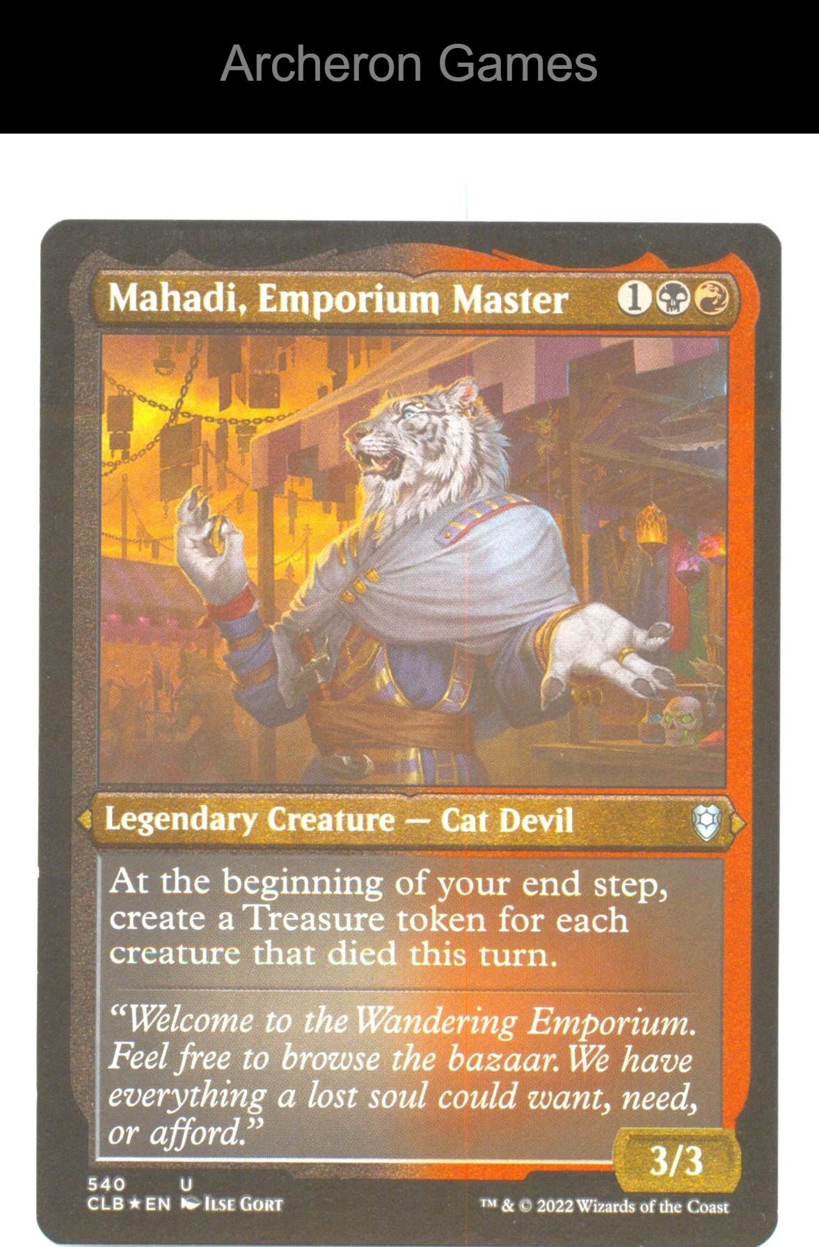 Mahadi, Emporium Master (Foil Etched) CLB 540 MTG Card Battle for Baldur's Gate