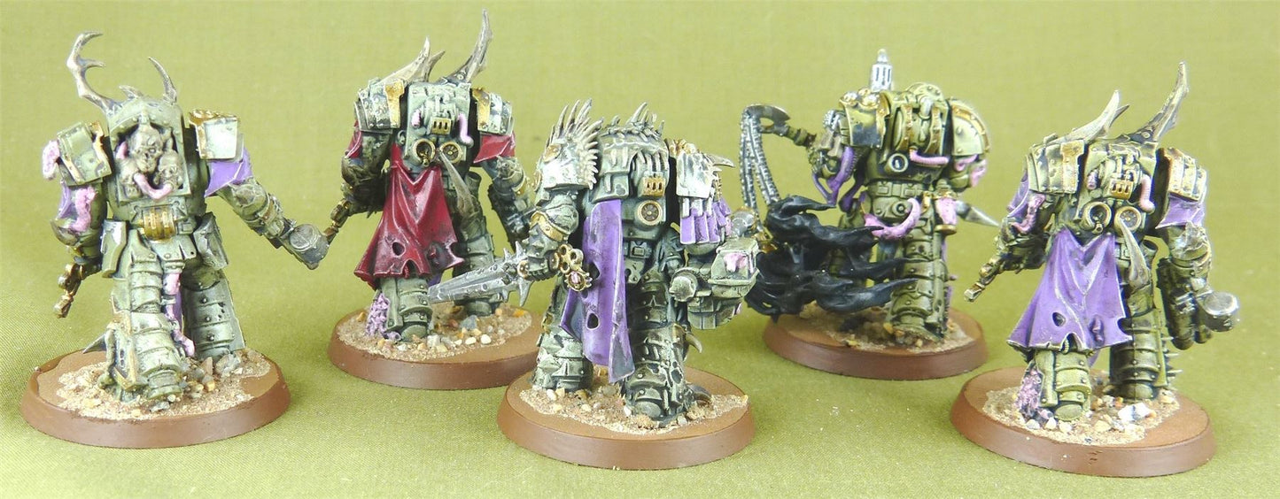 BlightLord Terminators - Death Guard - Painted - Warhammer AoS 40k #2XR