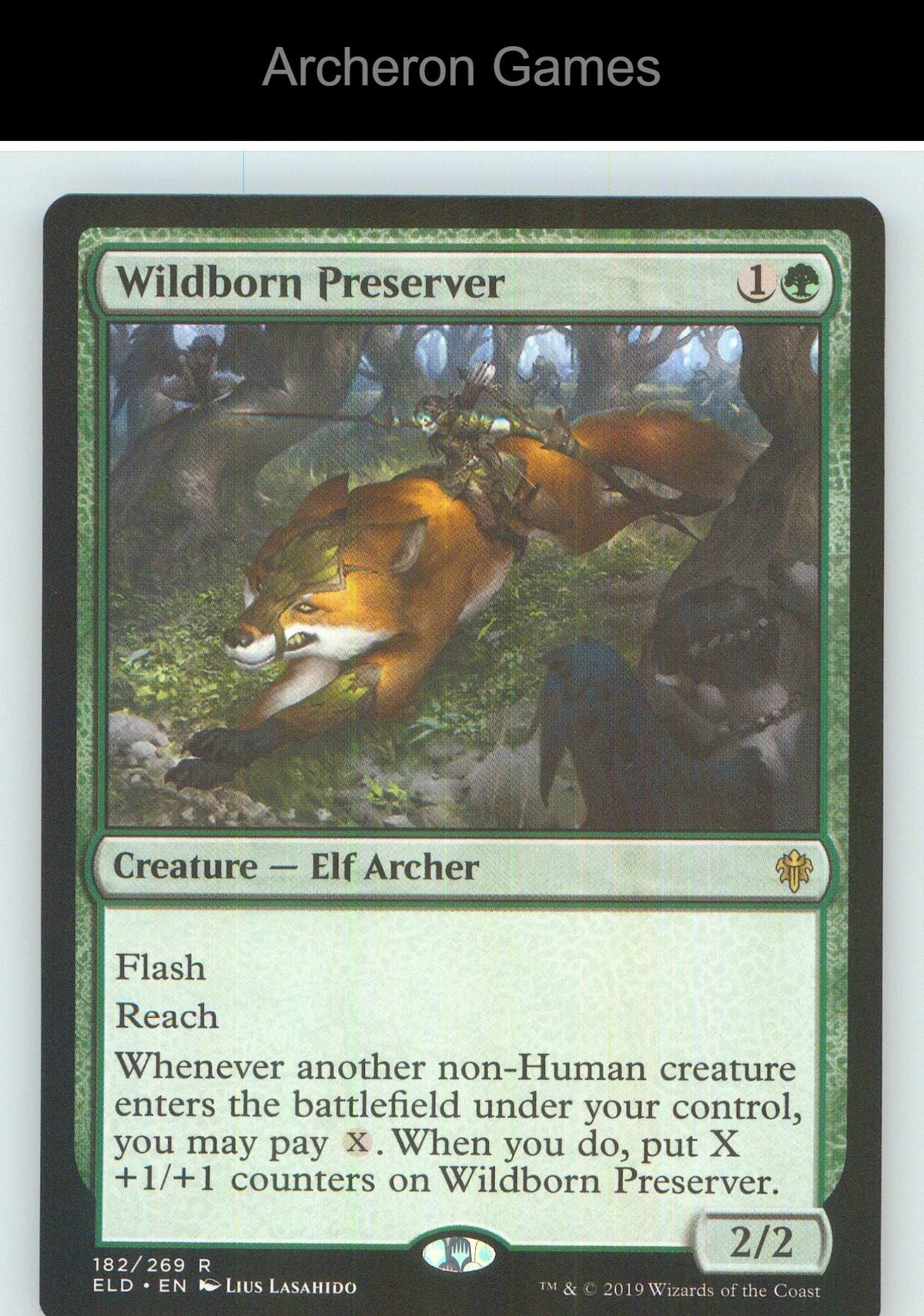 Wildborn Preserver ELD 182 R MTG Card NM/EX+