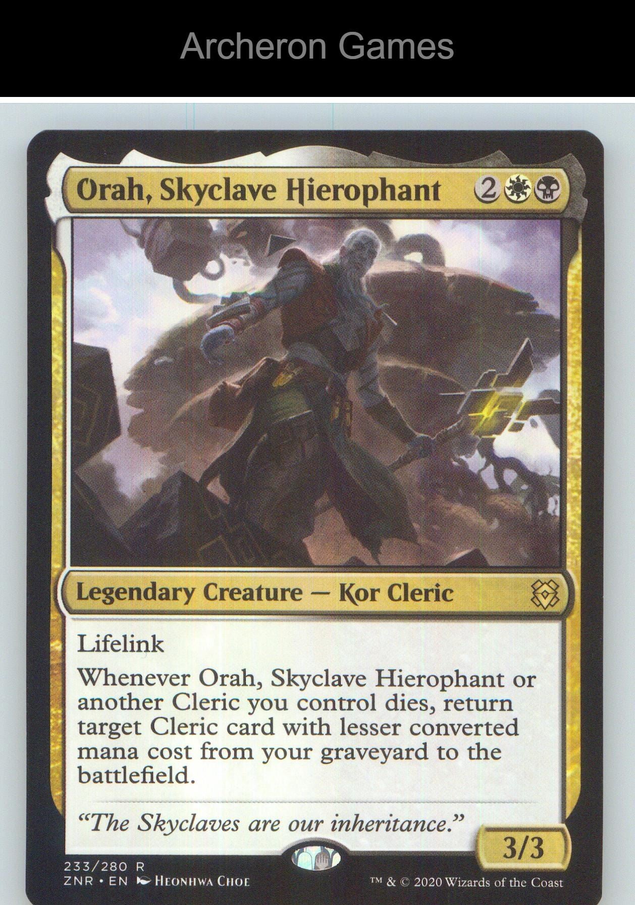 Orah, Skyclave Hierophant ZNR 233 R MTG Card NM/EX+