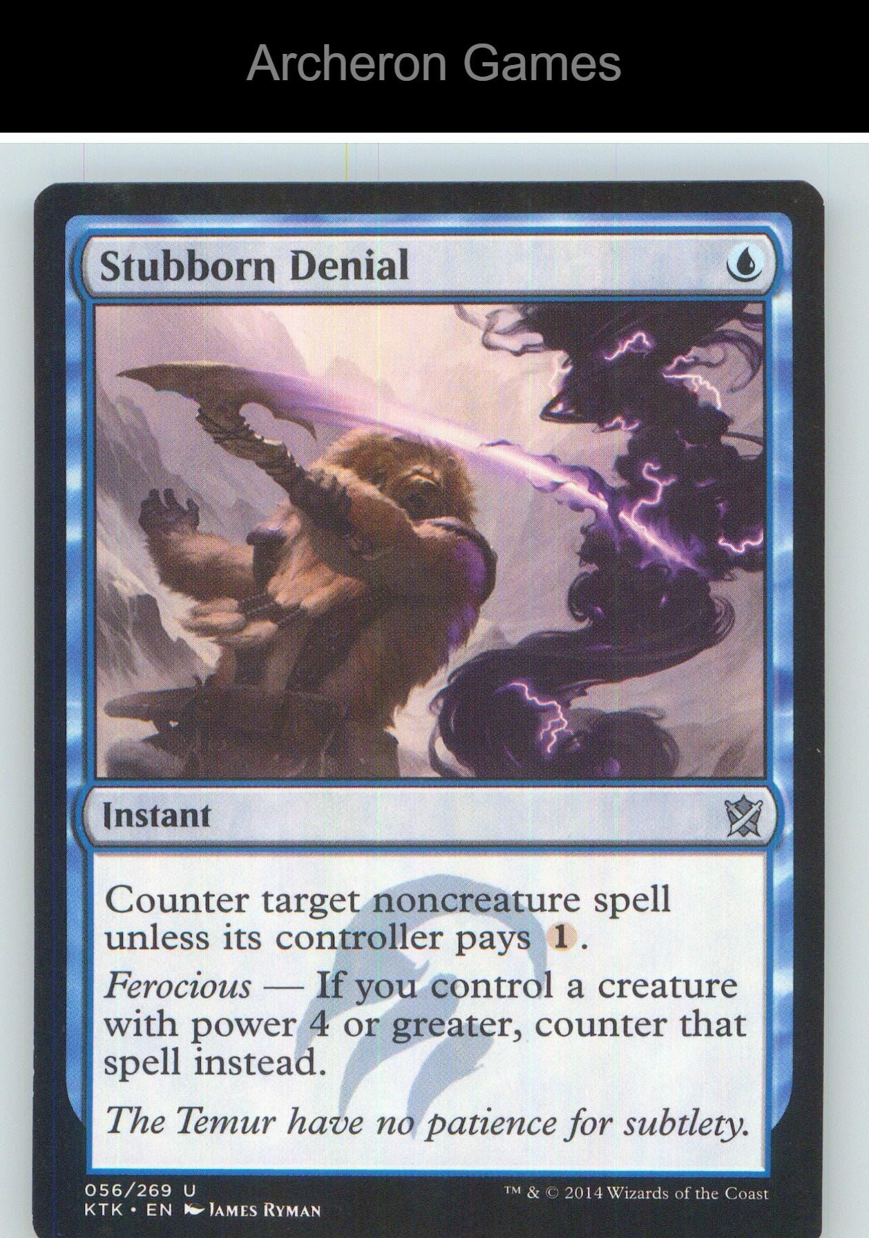 Stubborn Denial KTK 56 UC MTG Card NM/EX+