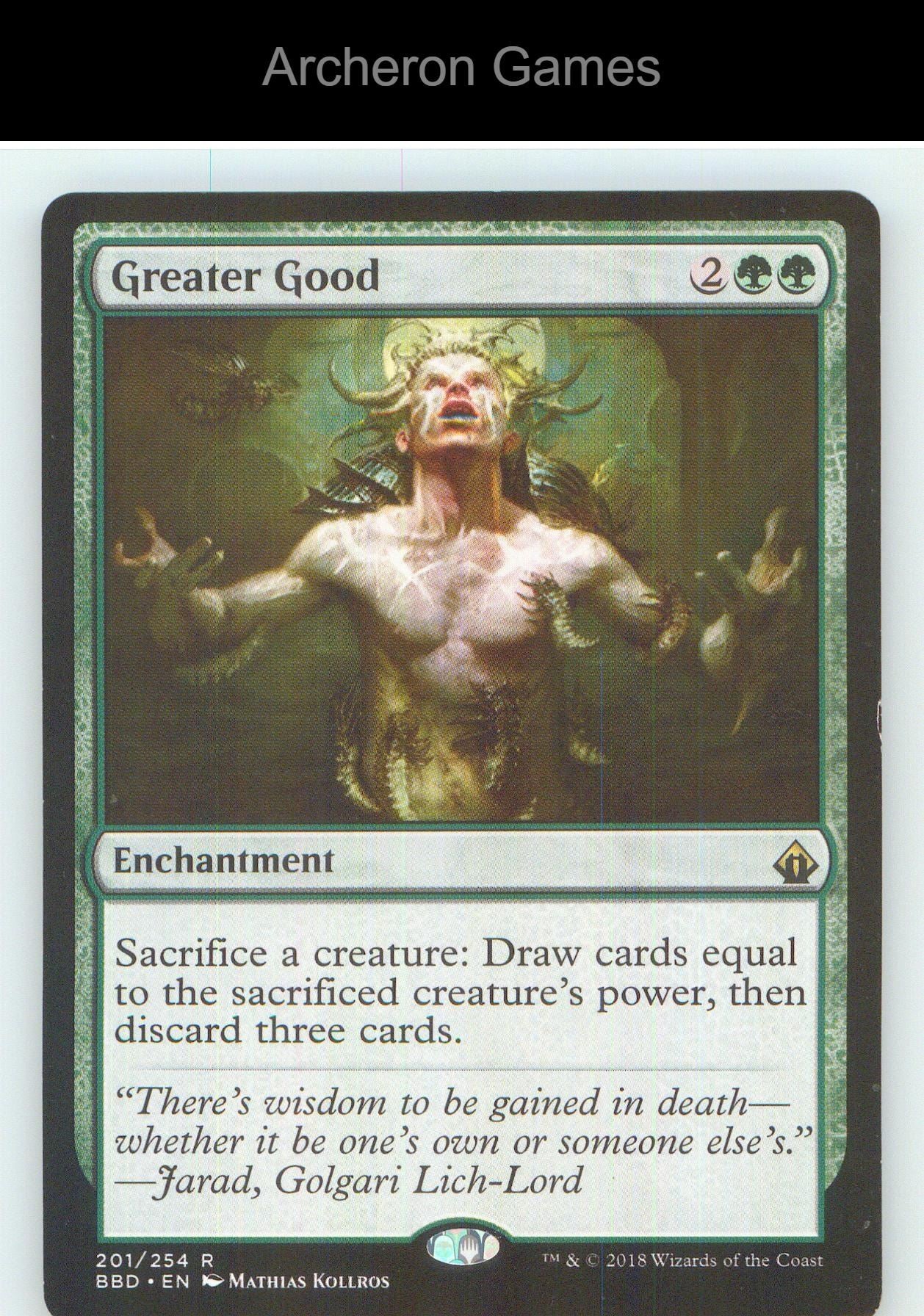 Greater Good BBD 201 R MTG Card NM/EX+