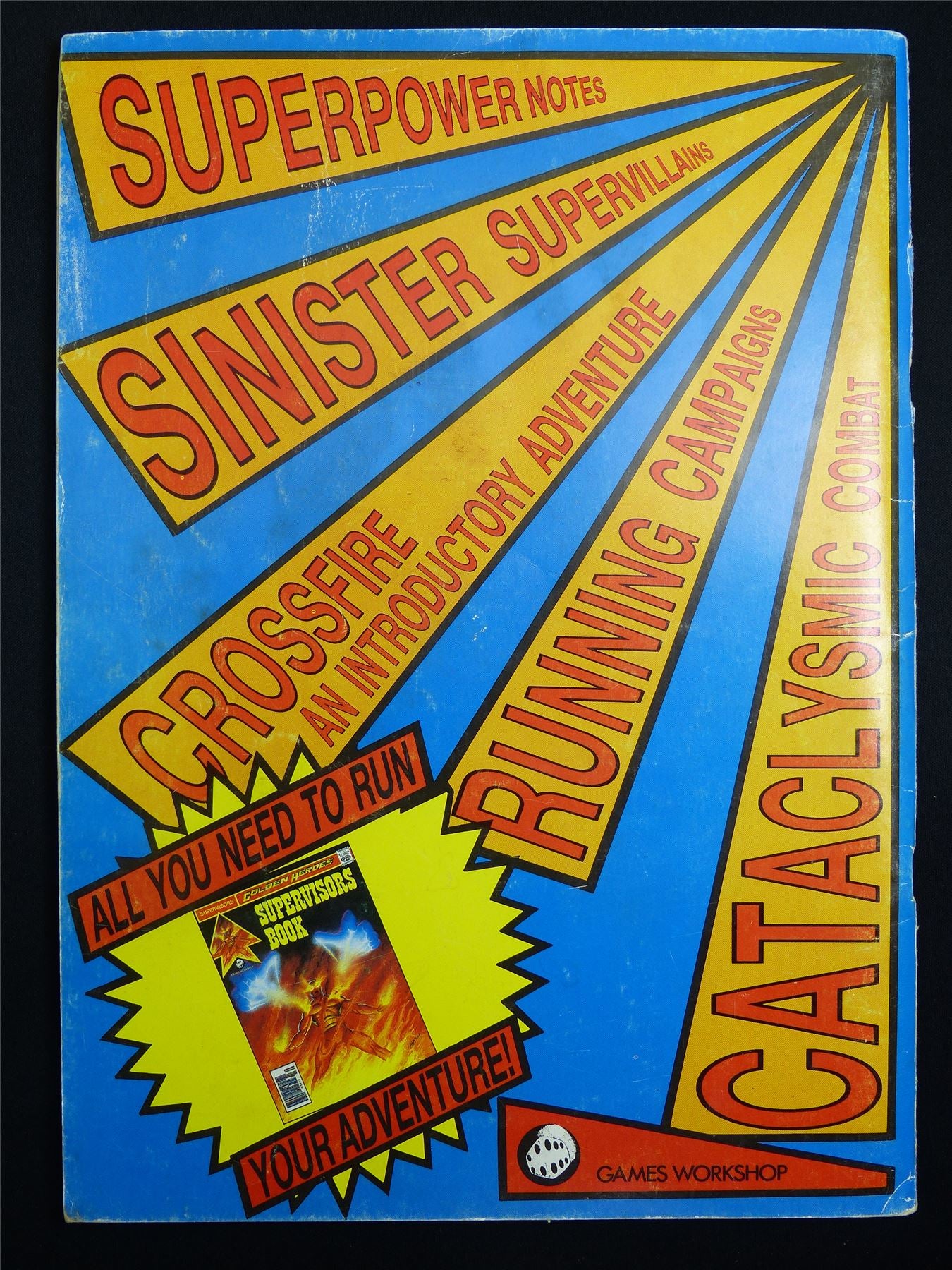Supervisors Book: Golden Heroes Play-Aid - Games Workshop Roleplay Booklet #N8