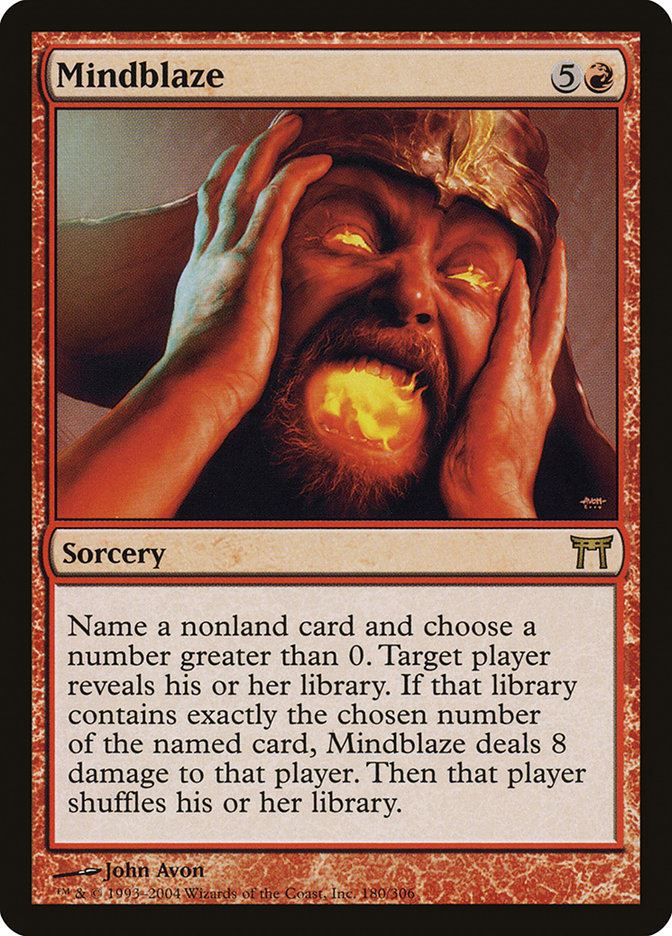 Mtg: CHK : Mindblaze - - NM