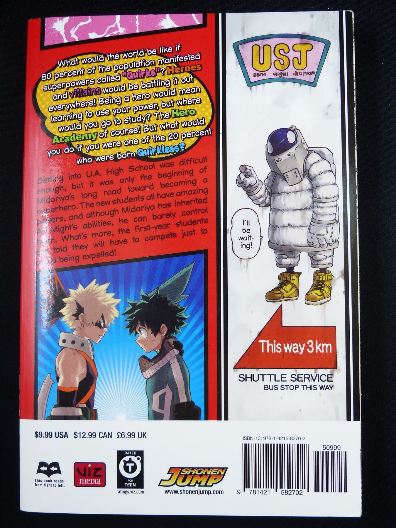MY Hero Academia volume 2 - Shonen Jump Manga #1W8