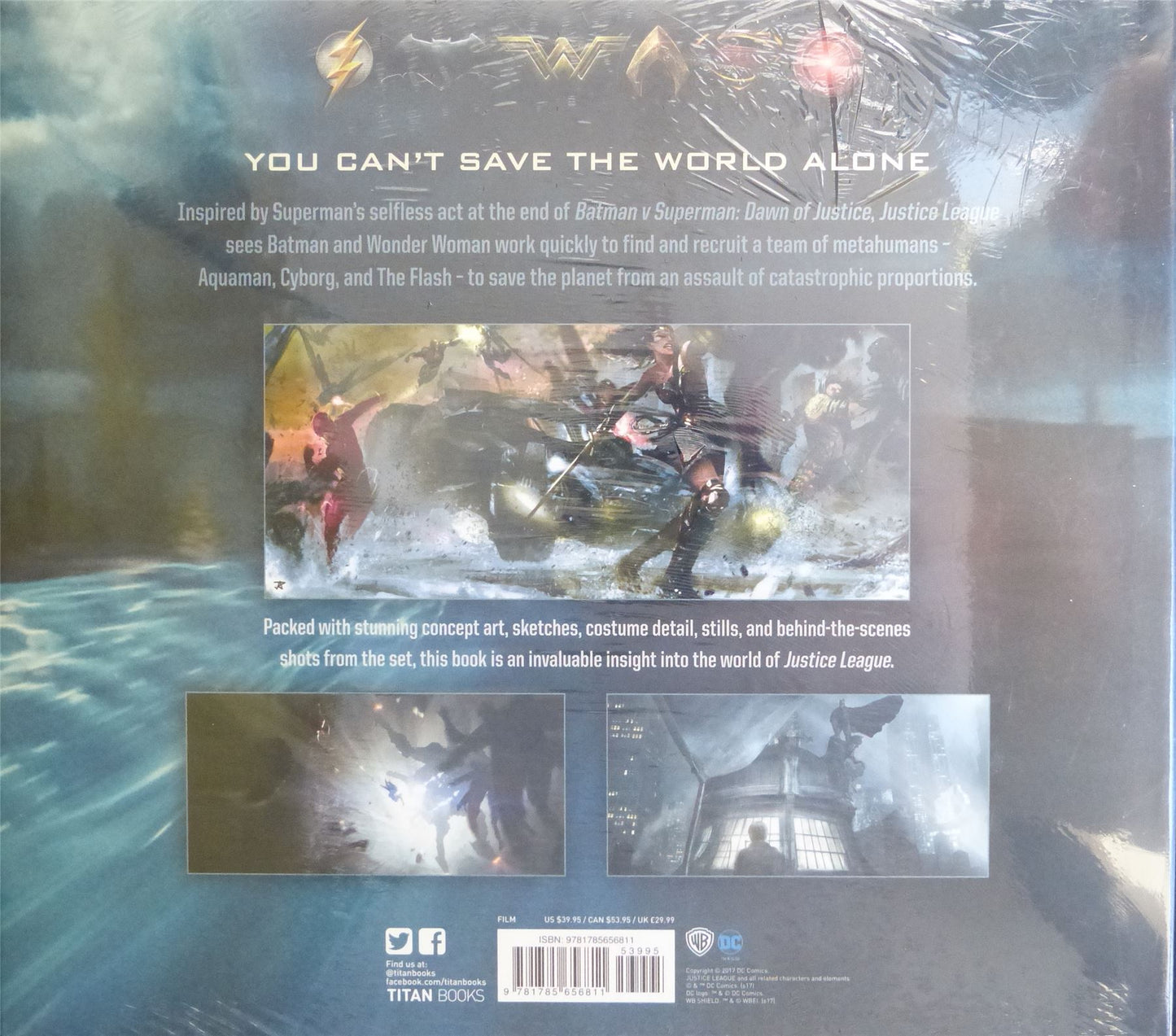 DC Justice League The Art of the Film Gift Book - Titan Hardback #4N