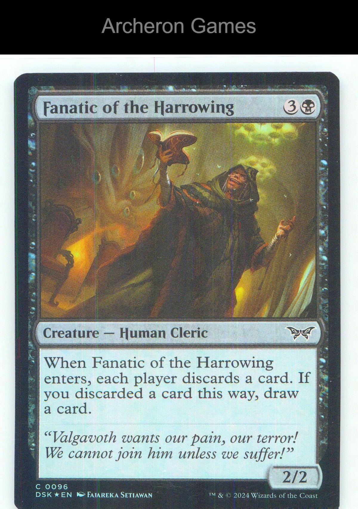 Fanatic of the Harrowing DSK 96 C MTG Card NM/EX+ Foil