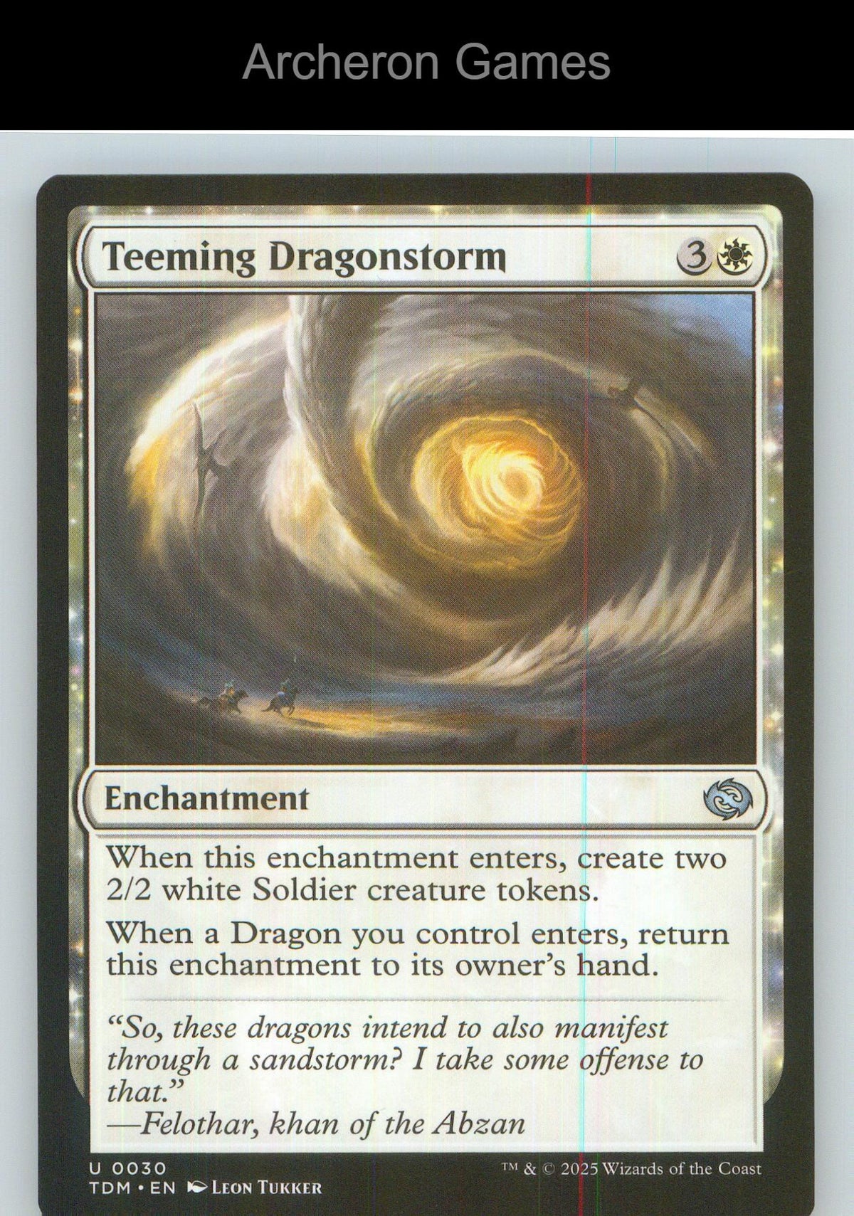 Teeming Dragonstorm TDM 30 UC MTG Card NM/EX+