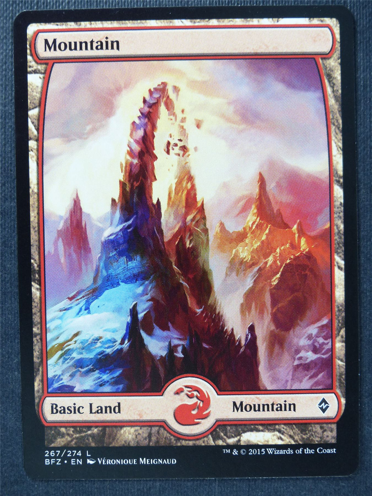 Mountain 267/274 Full Art - Mtg Magic Cards #B7