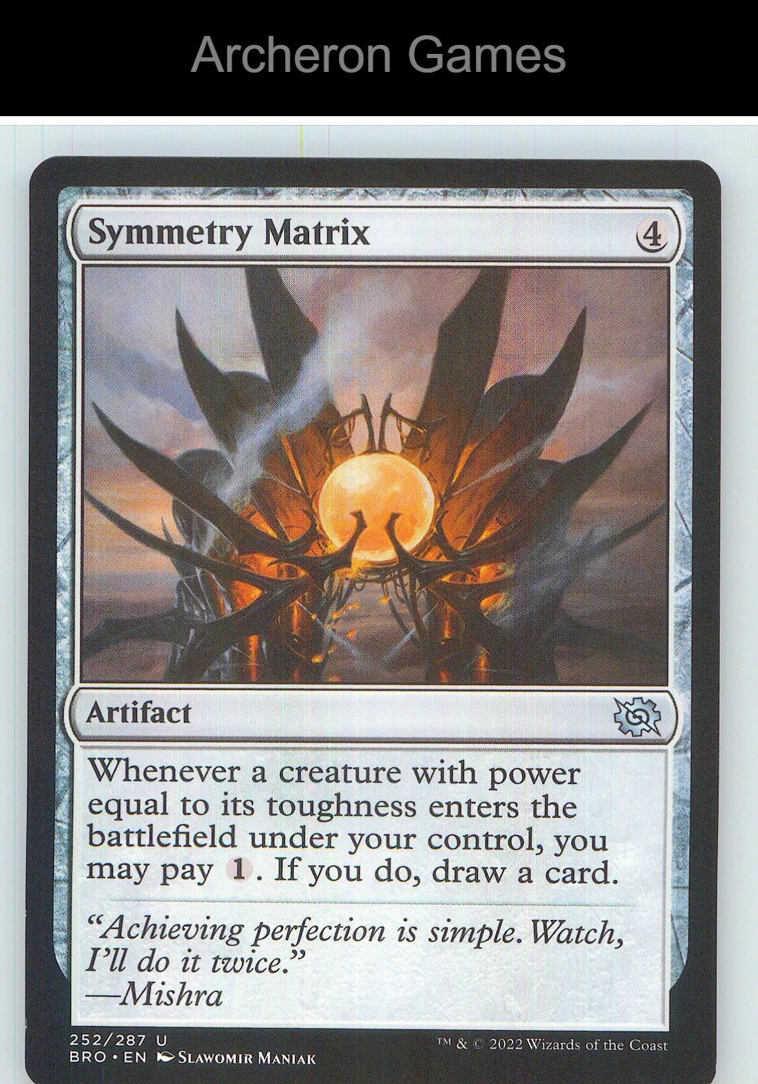 Symmetry Matrix BRO 252 UC MTG Card NM/EX+