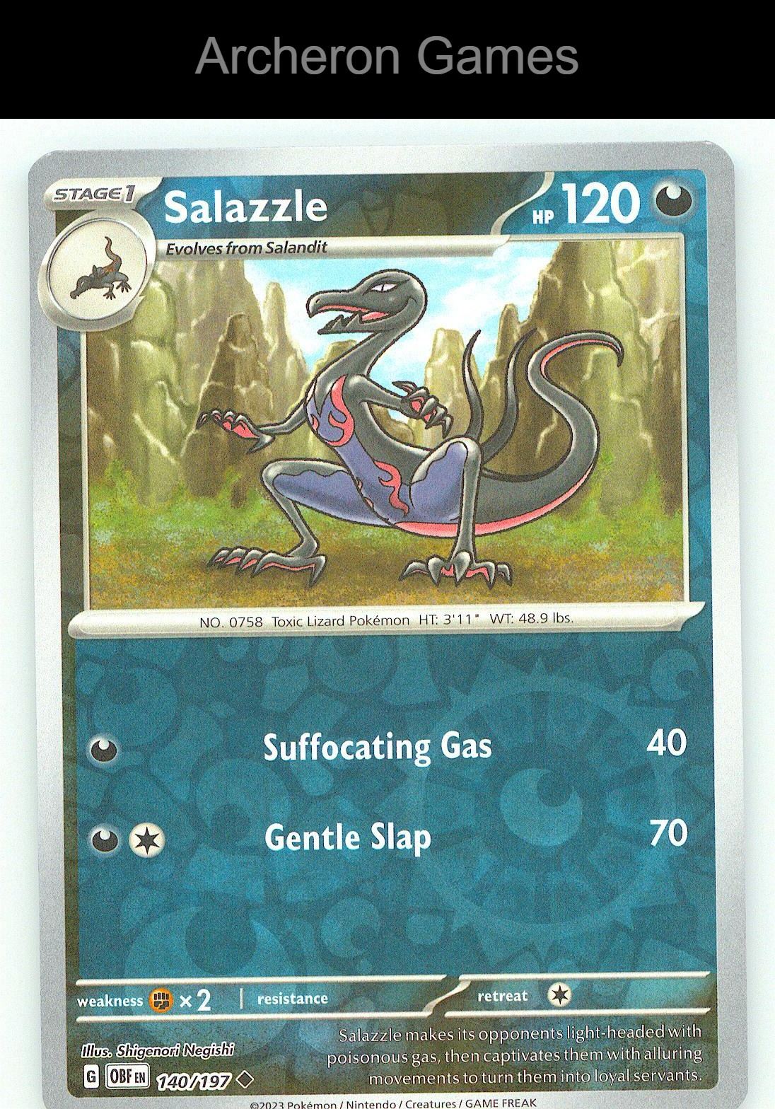 Pokemon Card Salazzle - Darkrai Deck BA24 140/197 UC Battle Academy 2024