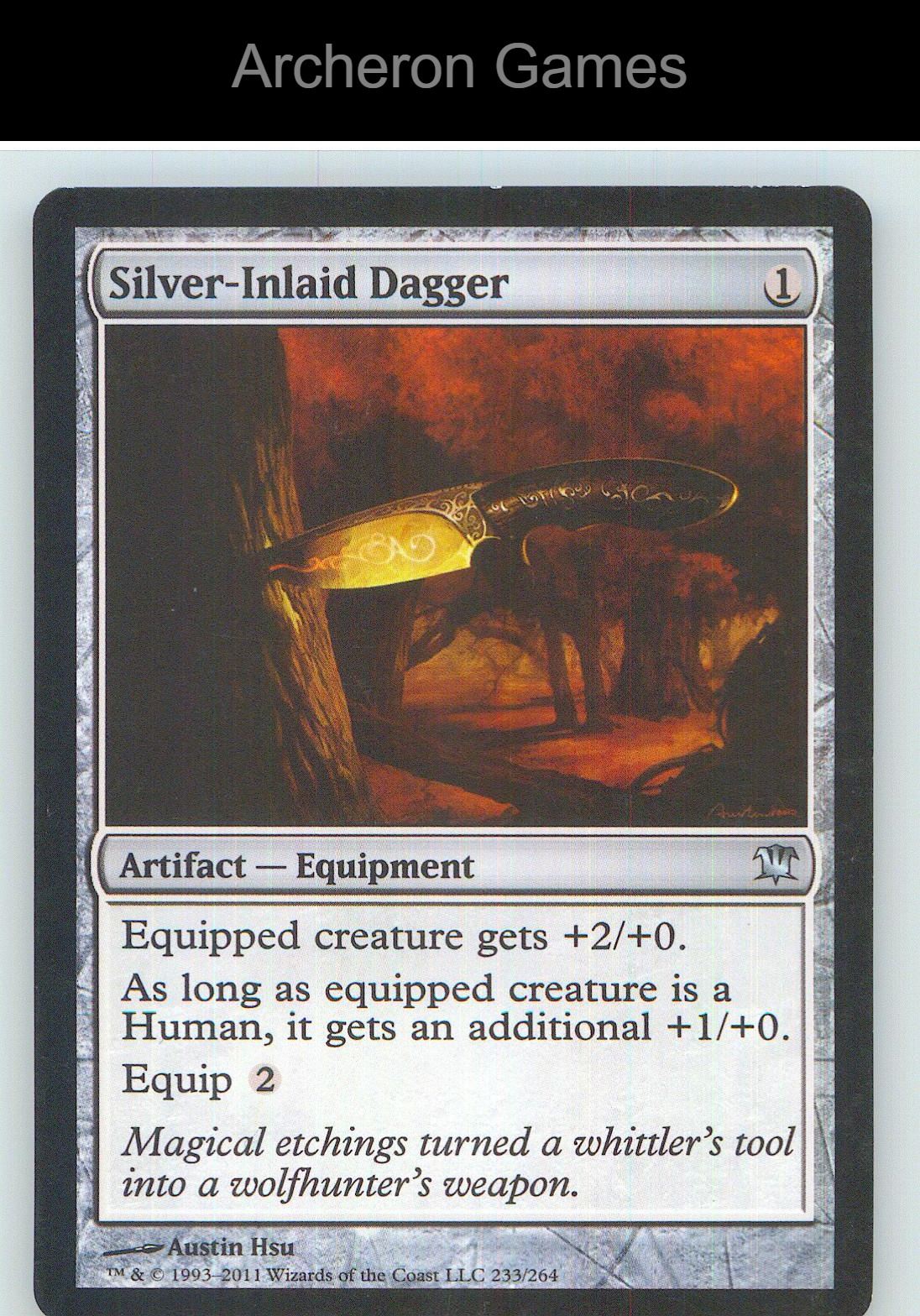 Silver-Inlaid Dagger ISD 233 UC MTG Card NM/EX+