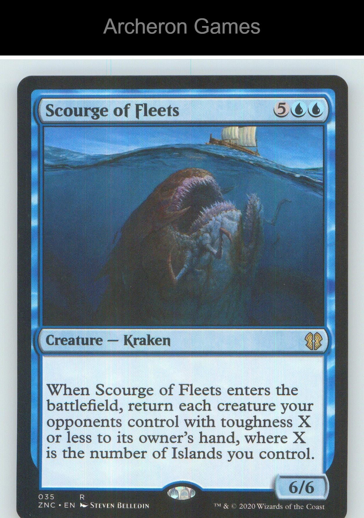 Scourge of Fleets ZNC 35 R MTG Card NM/EX+