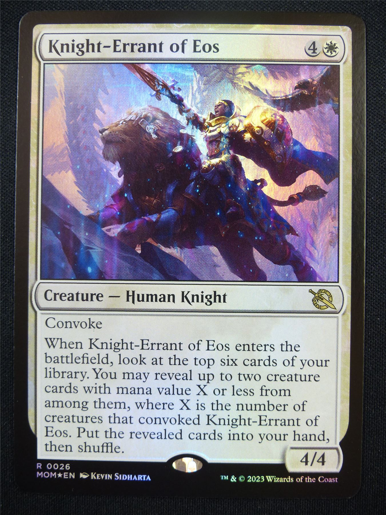 Knight-Errant of Eos Foil - MOM - Mtg Card #3X6